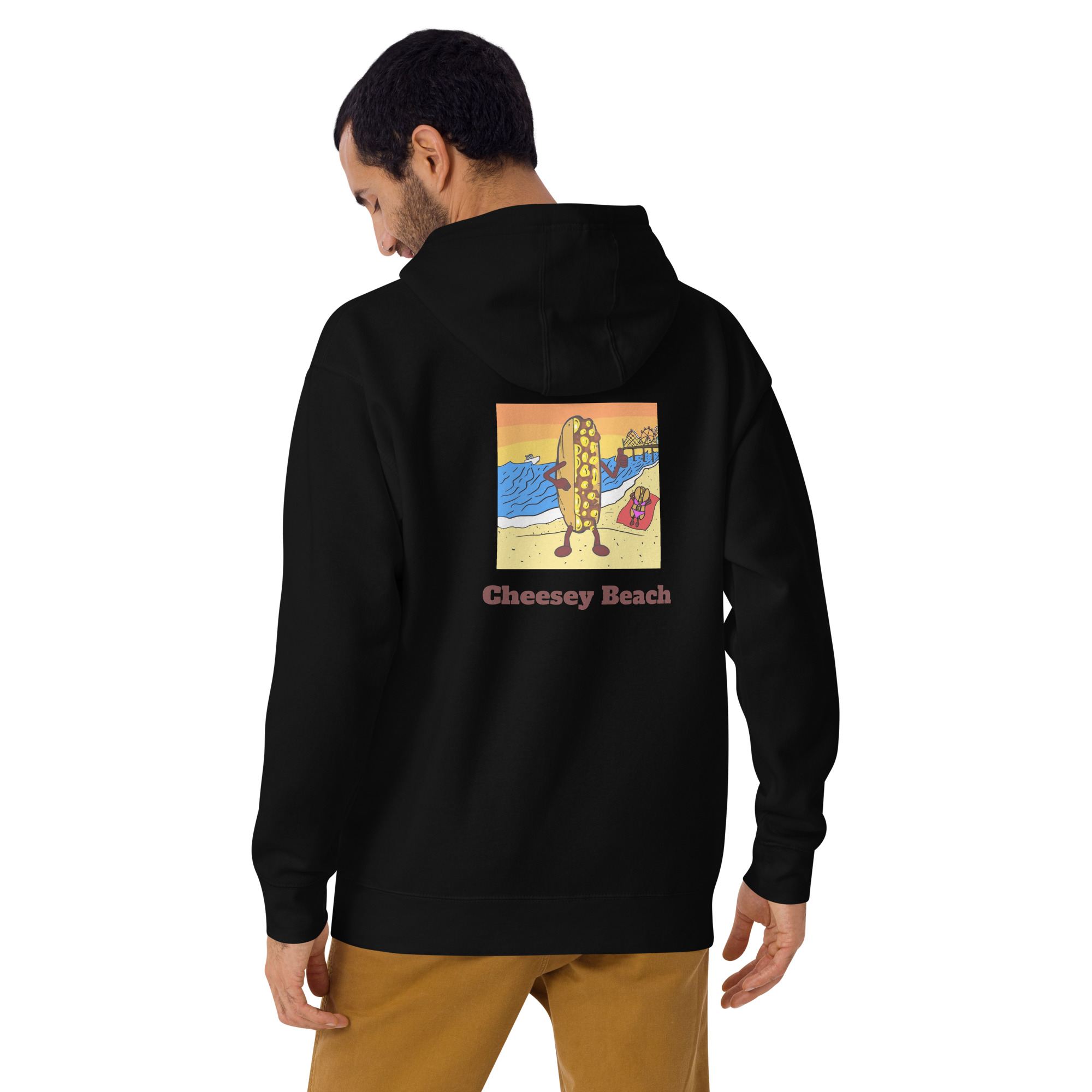 Hoodie - Cheesesteak Life - Amigo Dan - Cheesey Beach - Image 2