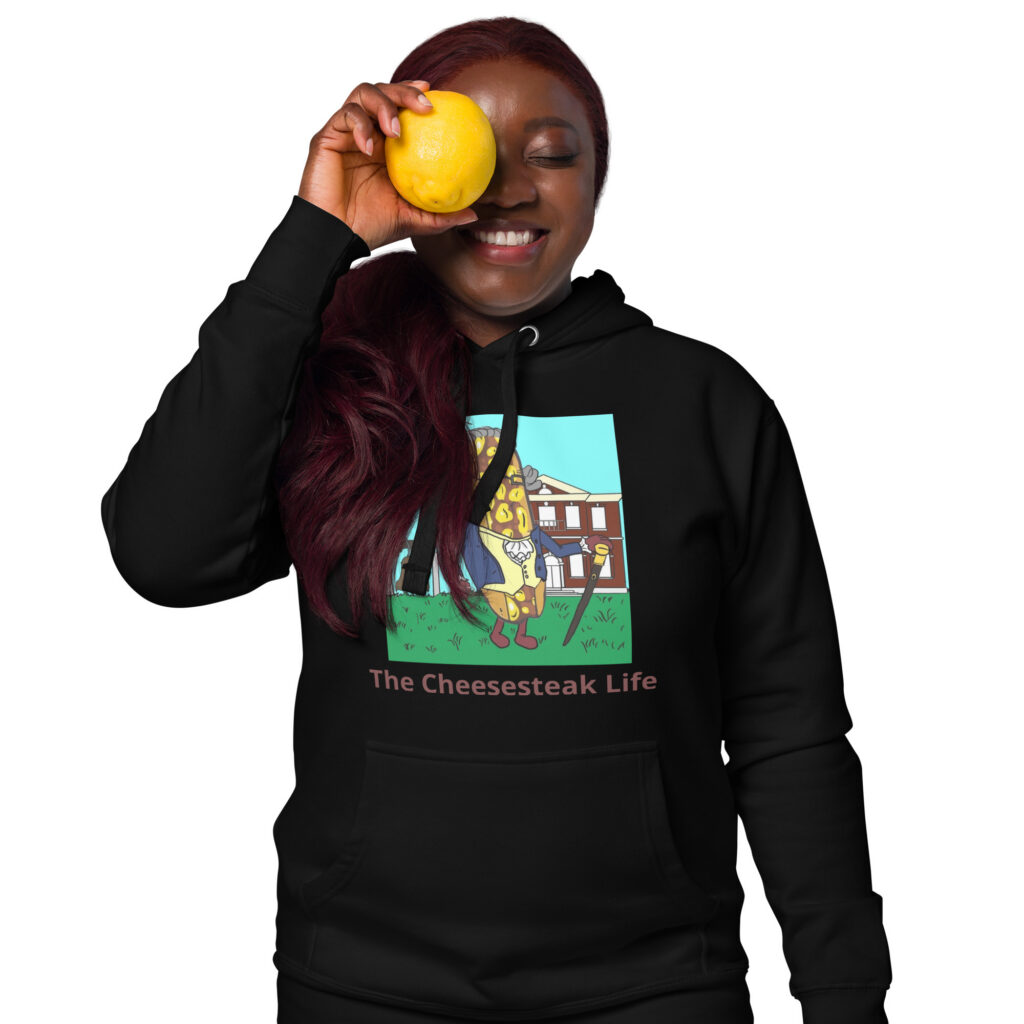 Hoodie - Cheesesteak Life - Cheesey History