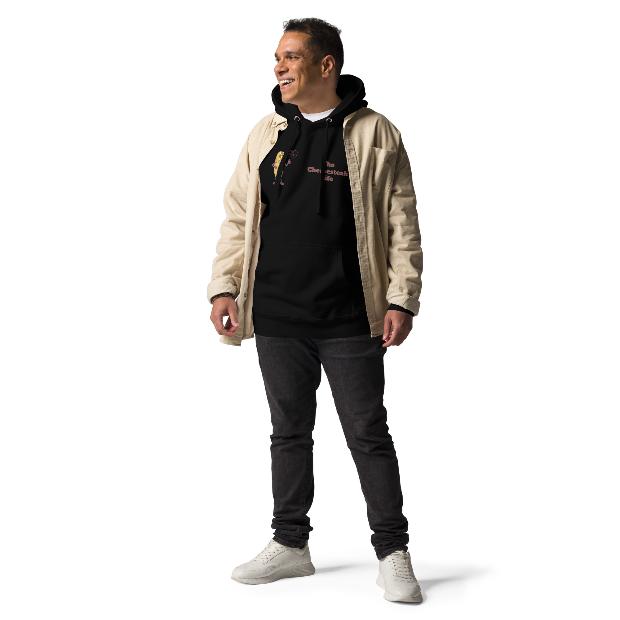 Hoodie - Cheesesteak Life - Cheesey History on Back - Amigo Dan Collection