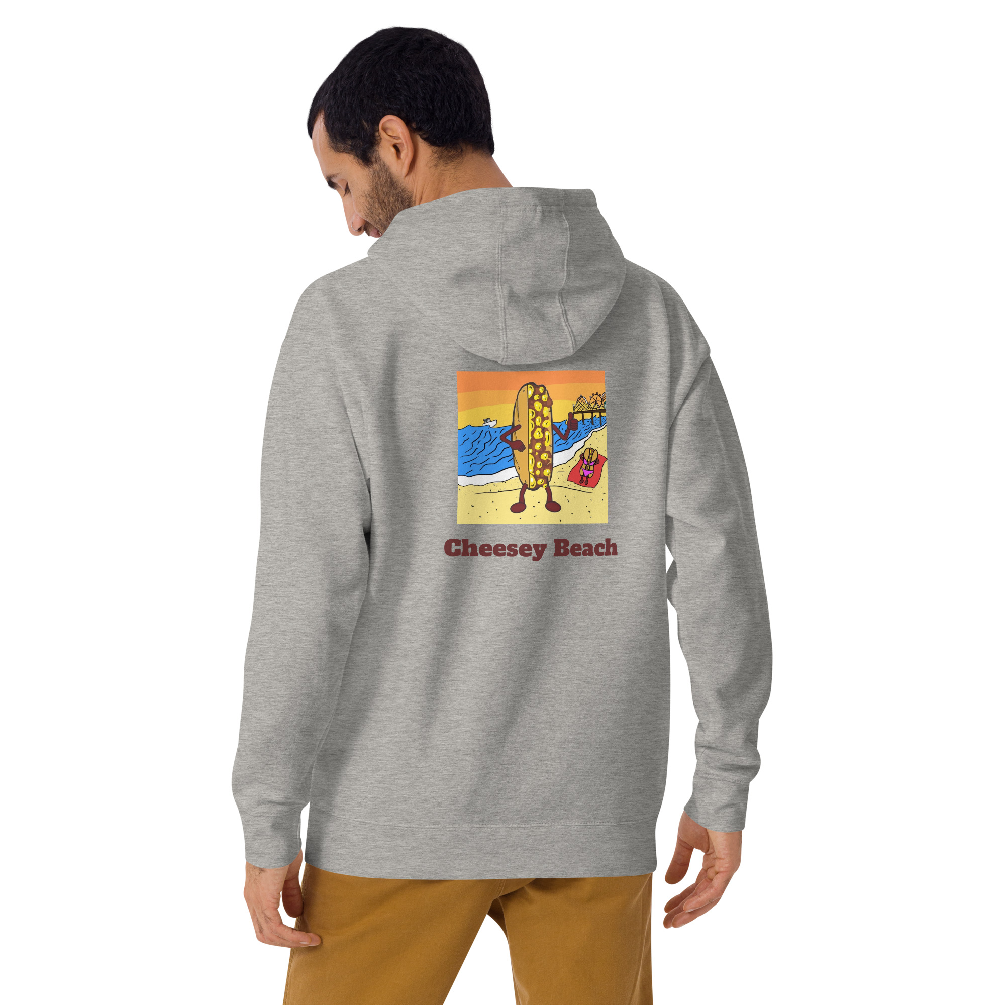 Hoodie - Cheesesteak Life - Amigo Dan - Cheesey Beach - Image 18