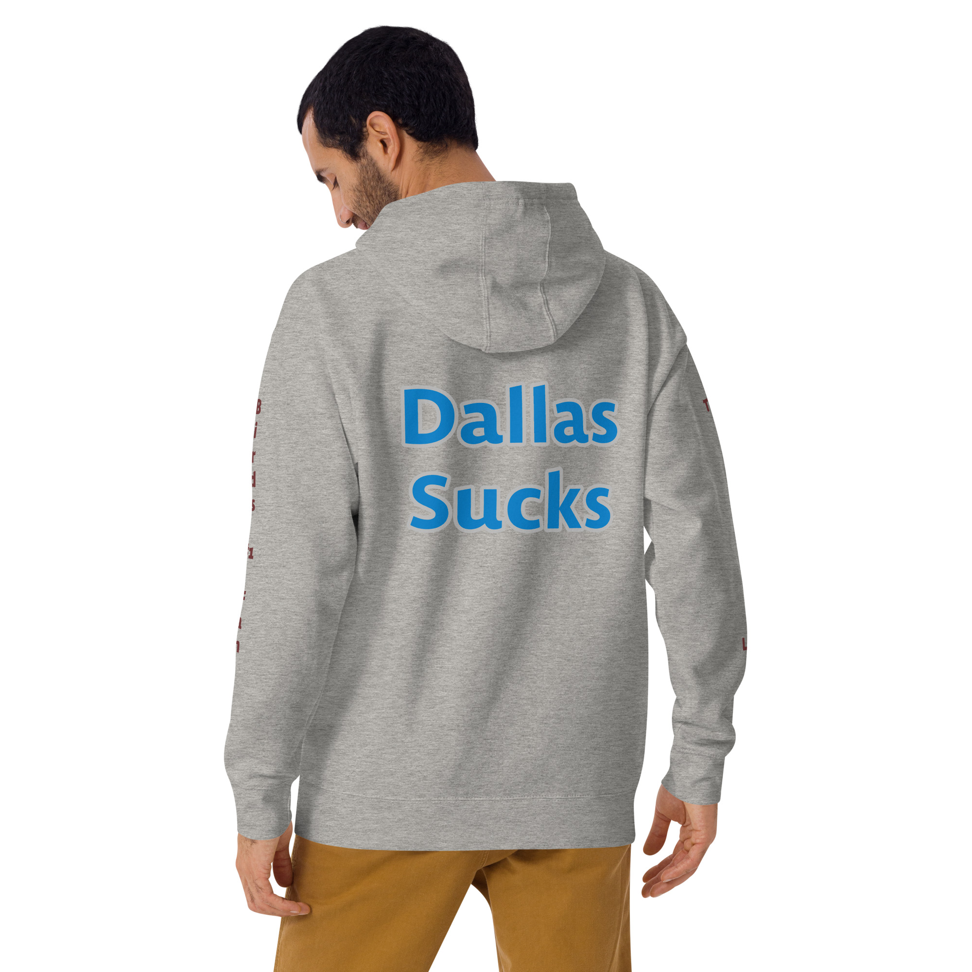 Hoodie - Cheesesteak Life - Cheesey Eagles fan - Dallas Sucks on back - Image 4