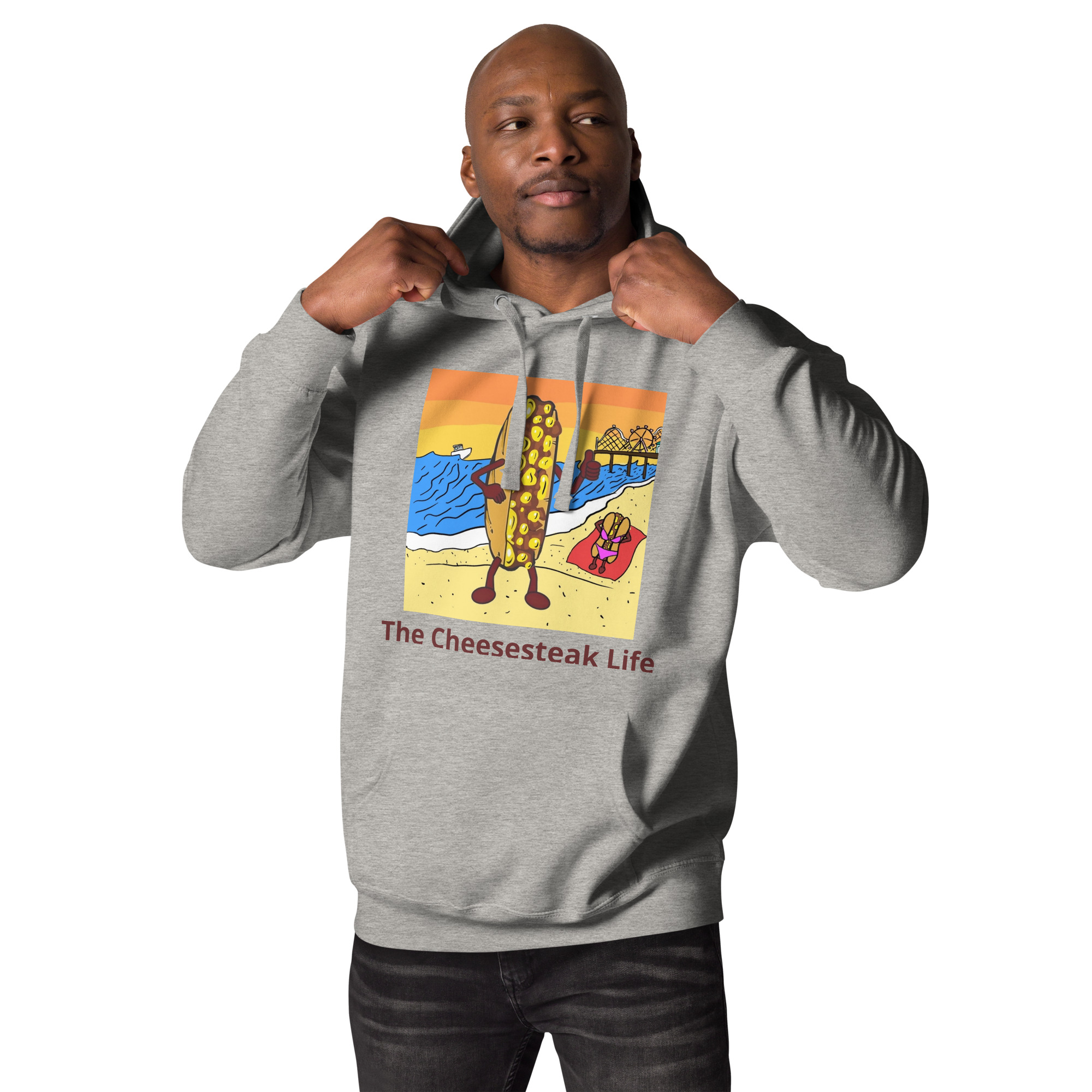 Hoodie - Cheesey Beach - Image 8