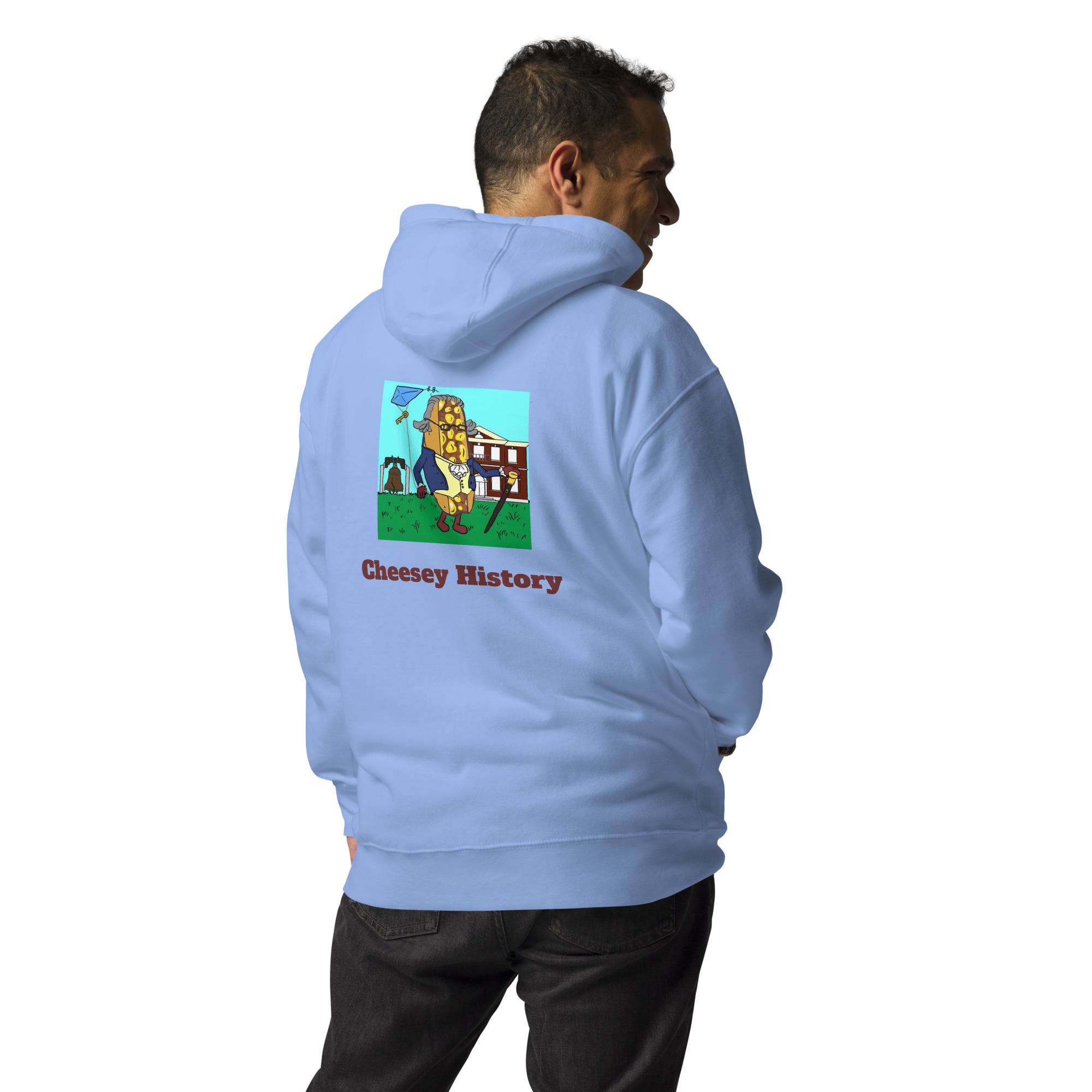Hoodie - Cheesesteak Life - Cheesey History on Back - Amigo Dan Collection - Image 12
