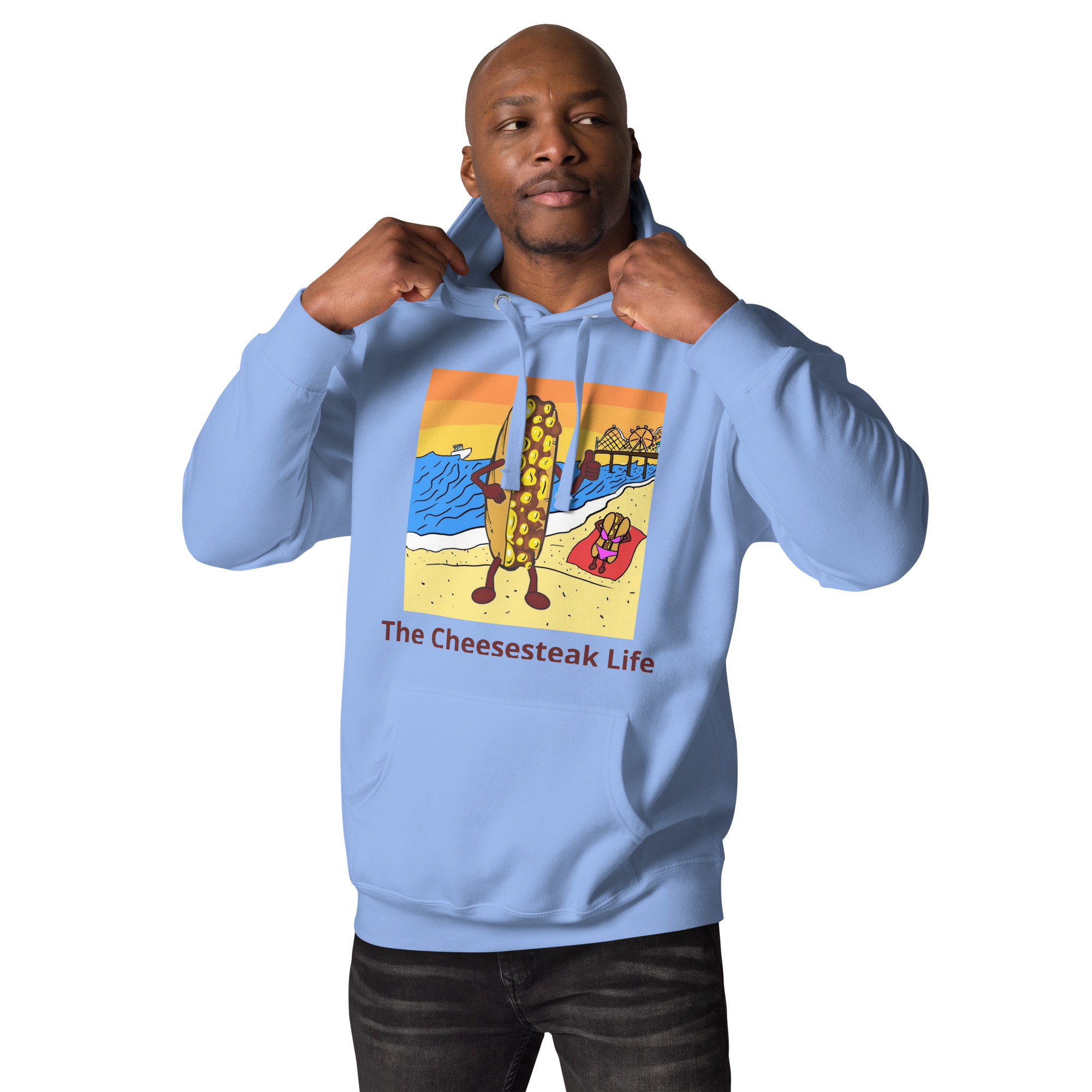 Hoodie - Cheesey Beach - Image 7