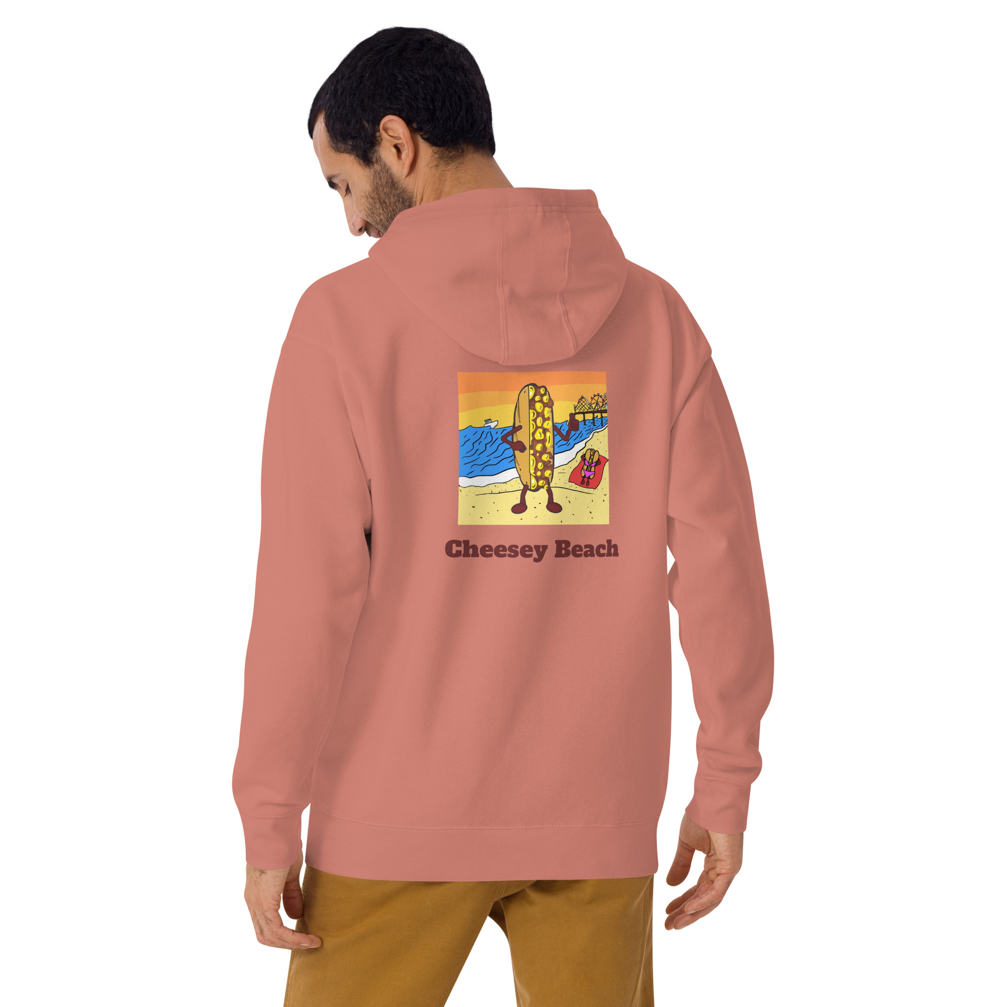 Hoodie - Cheesesteak Life - Amigo Dan - Cheesey Beach - Image 14