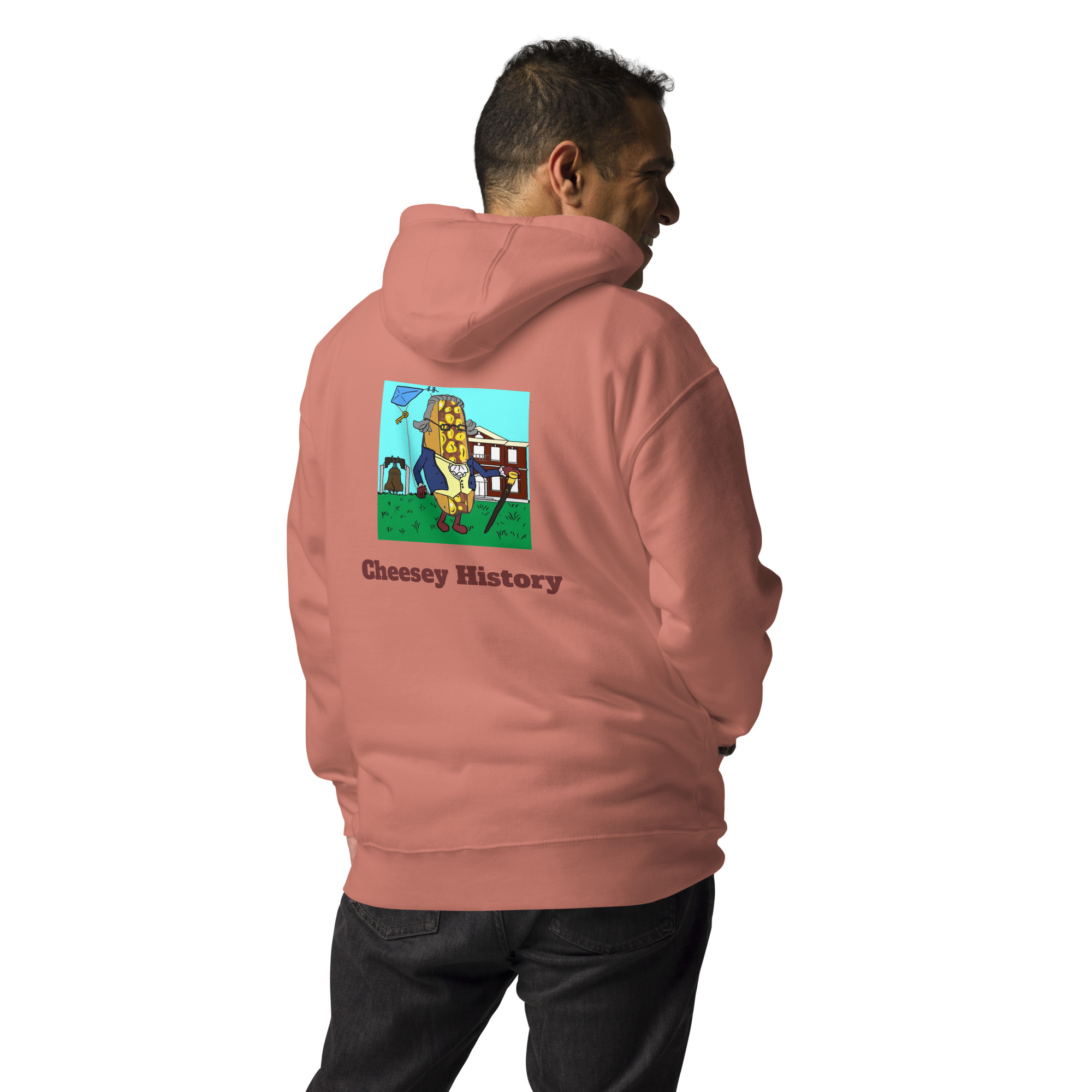 Hoodie - Cheesesteak Life - Cheesey History on Back - Amigo Dan Collection - Image 10