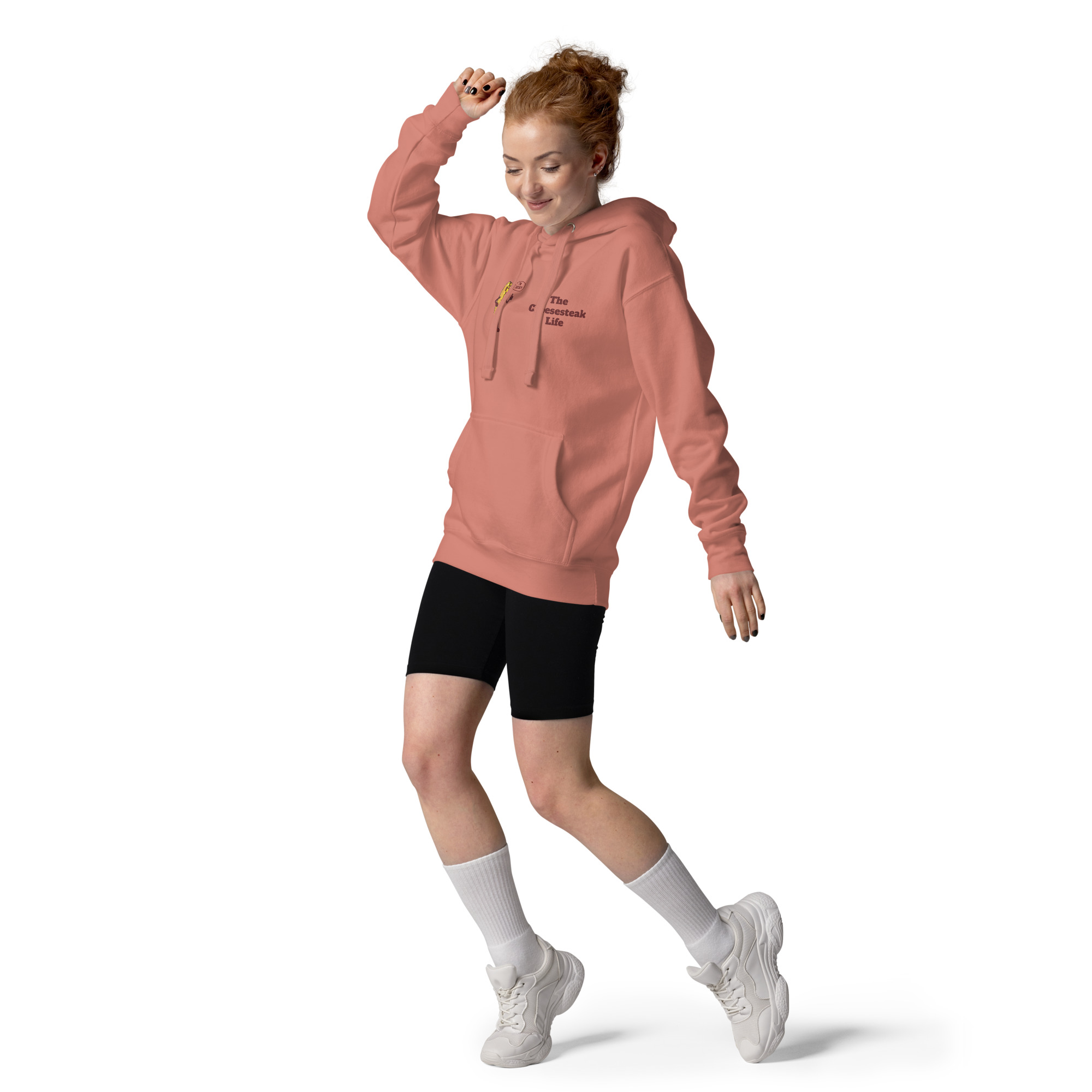Hoodie - Cheesesteak Life - Cheesey Beach on Back - Amigo Dan Collection - Image 9