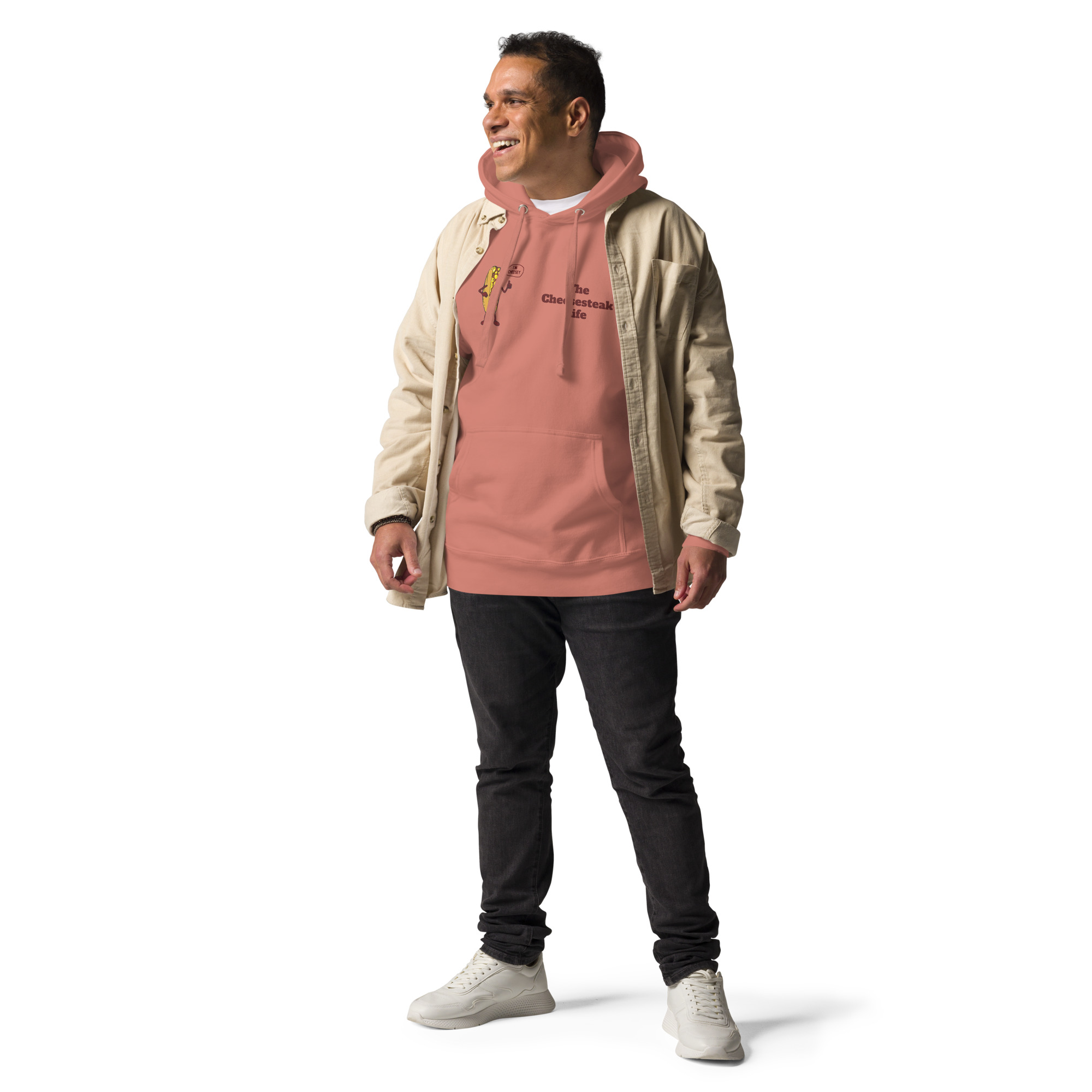 Hoodie - Cheesesteak Life - Cheesey History on Back - Amigo Dan Collection - Image 9