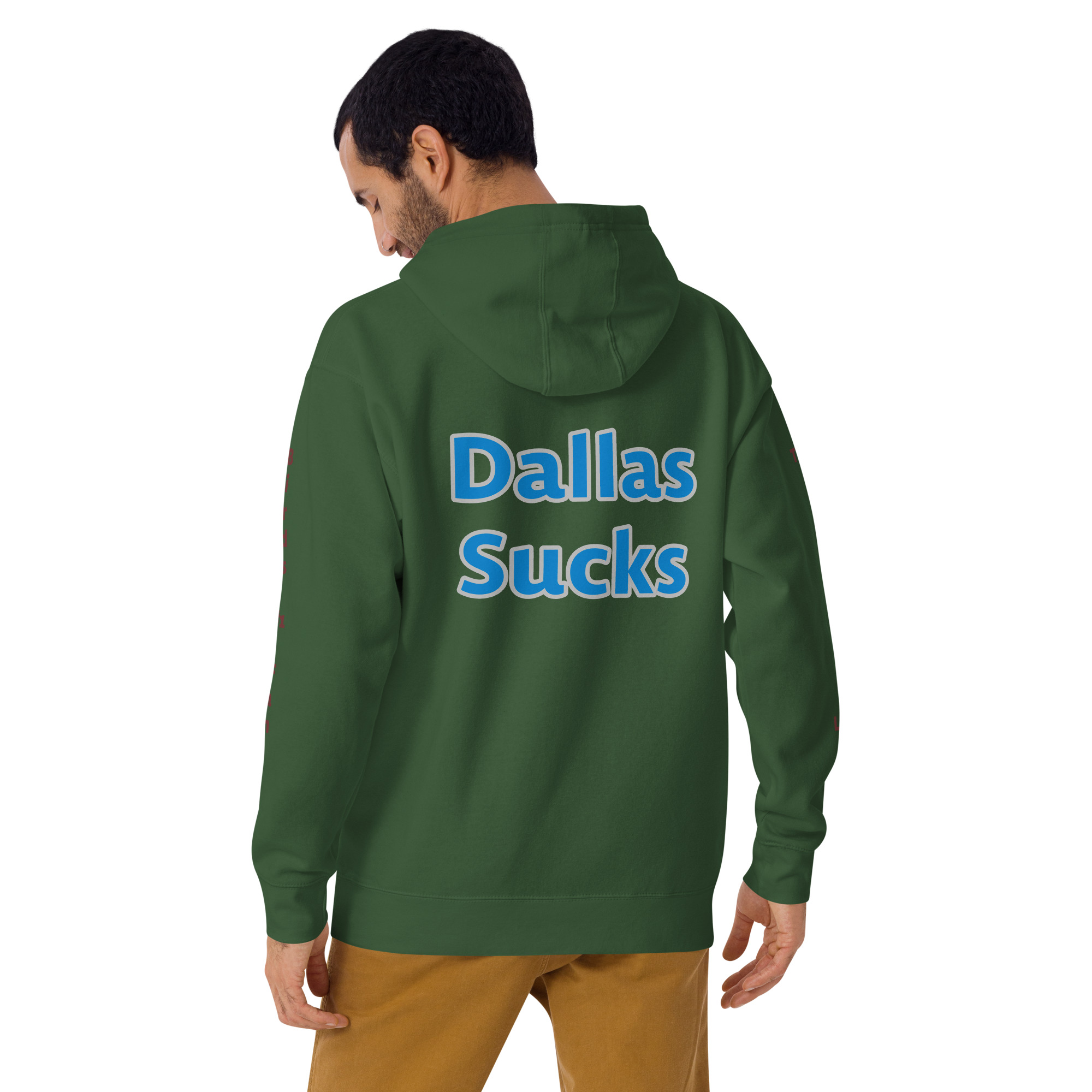 Hoodie - Cheesesteak Life - Cheesey Eagles fan - Dallas Sucks on back - Image 2