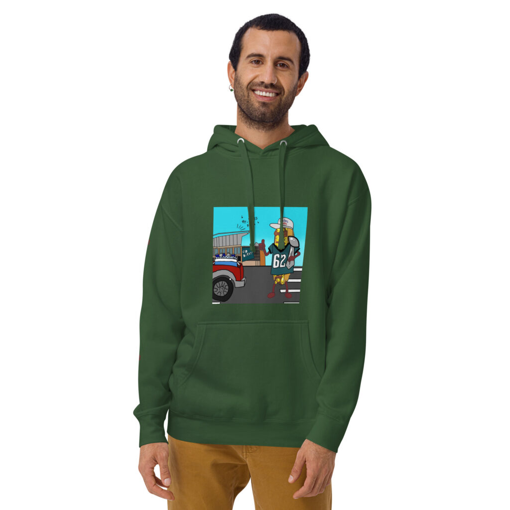 Hoodie - Cheesesteak Life - Cheesey Eagles fan - Dallas Sucks on back