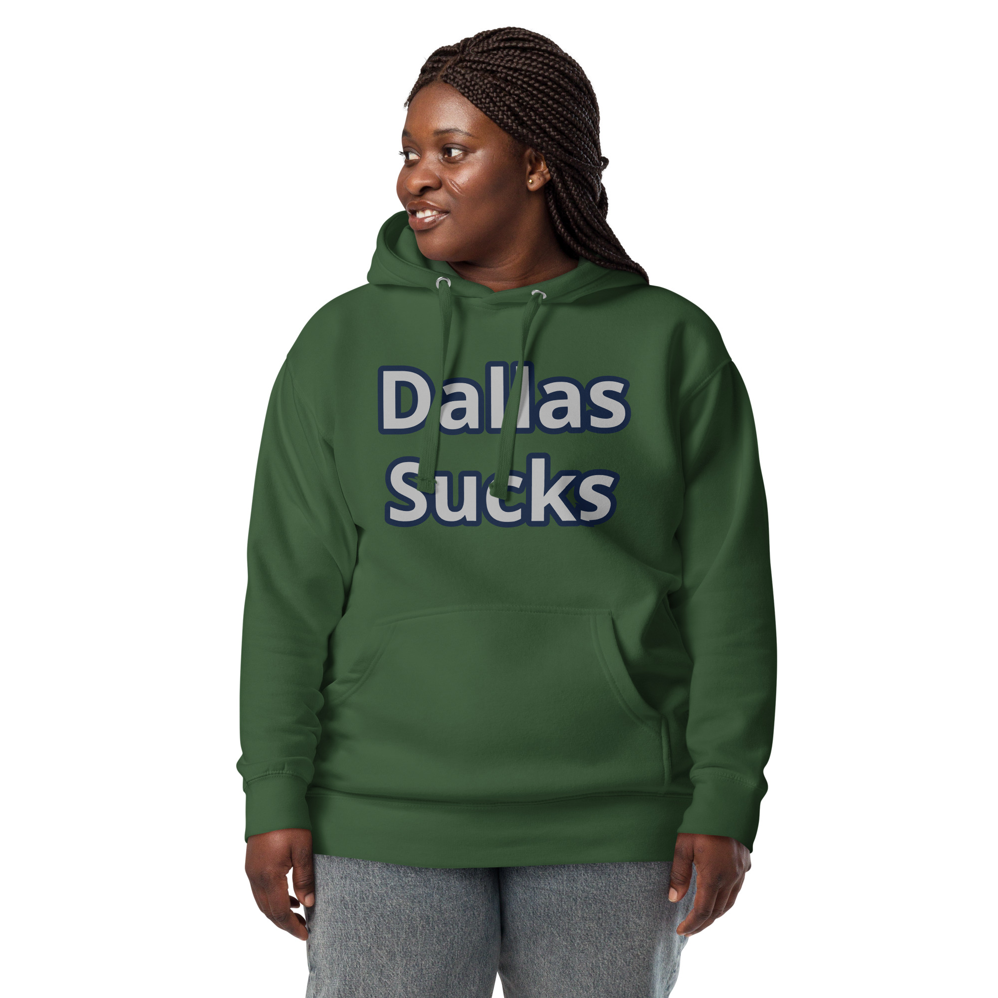 Hoodie - Cheesesteak Life - Dallas sucks on front only
