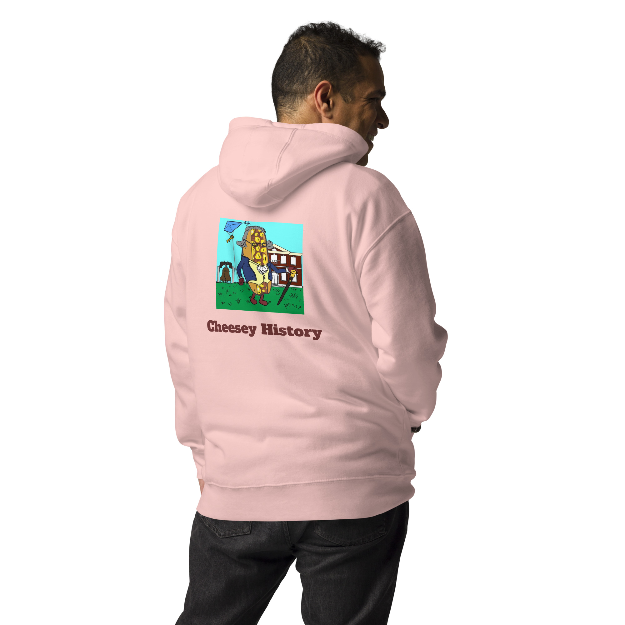 Hoodie - Cheesesteak Life - Cheesey History on Back - Amigo Dan Collection - Image 14