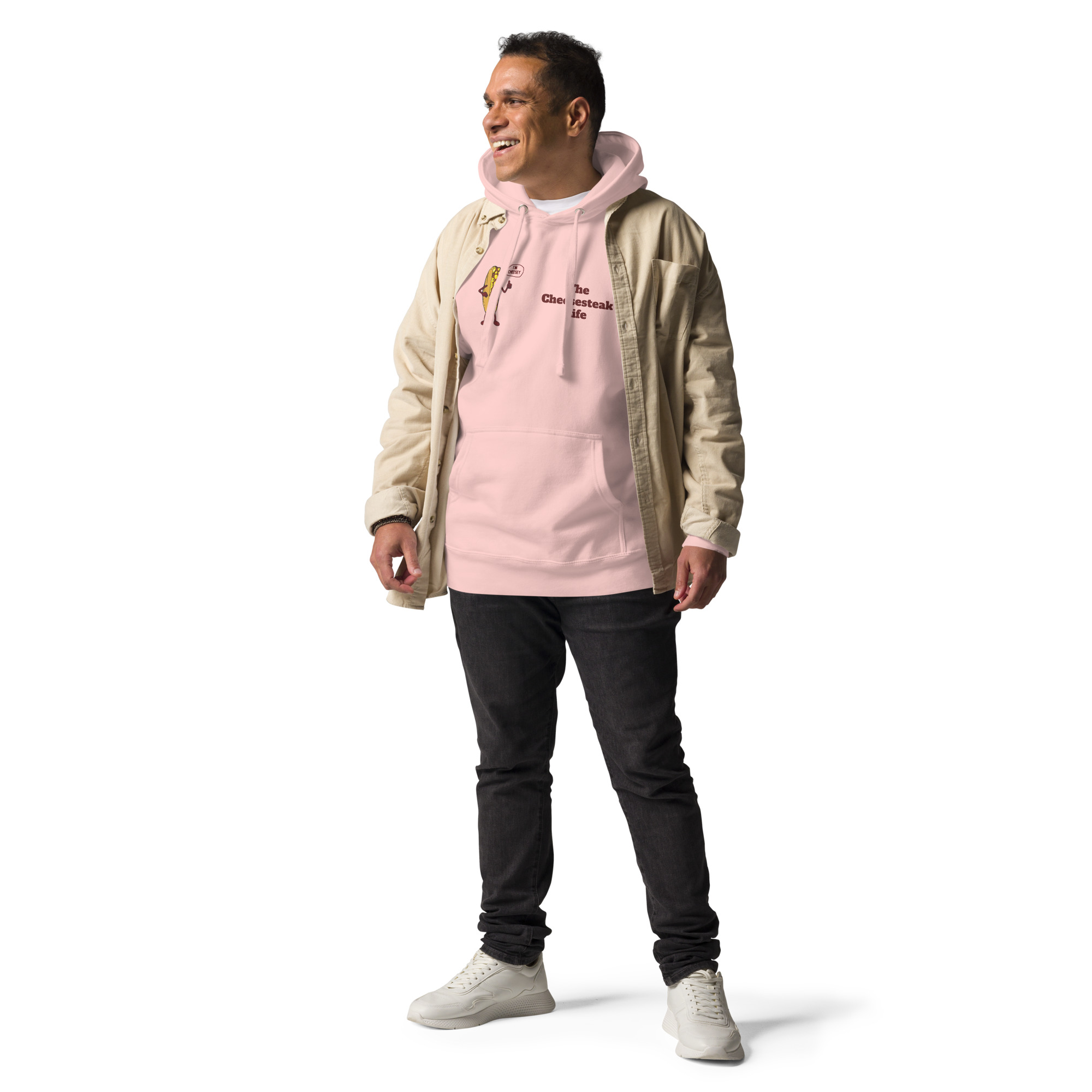Hoodie - Cheesesteak Life - Cheesey History on Back - Amigo Dan Collection - Image 13