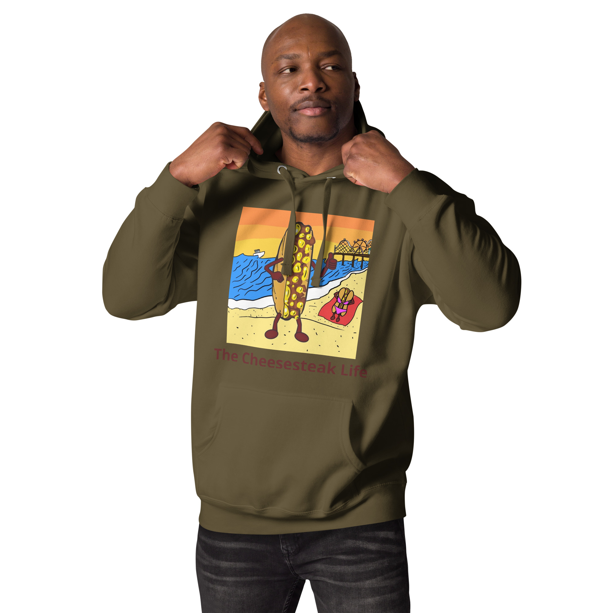 Hoodie - Cheesey Beach - Image 5