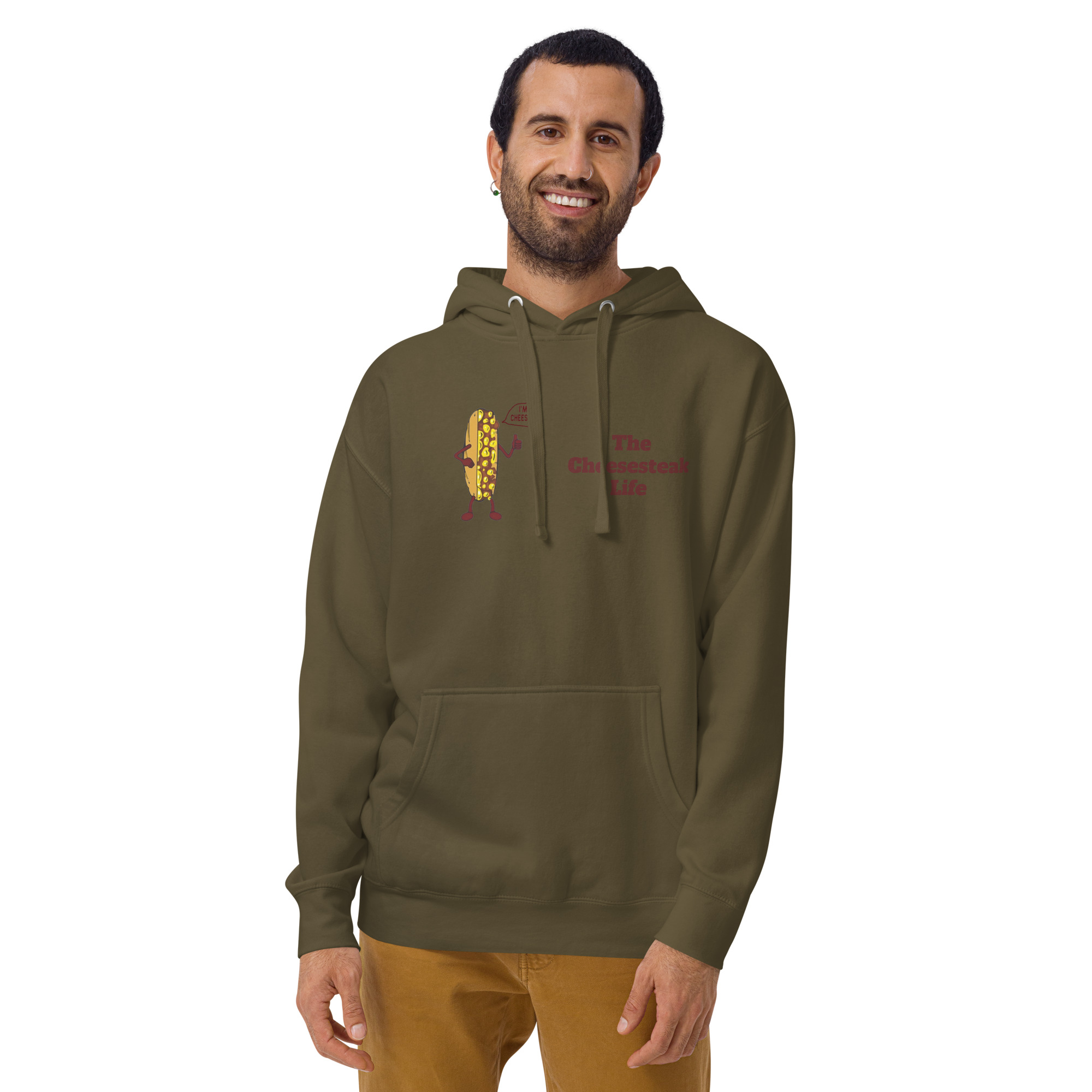 Hoodie - Cheesesteak Life - Amigo Dan - Cheesey Beach - Image 9