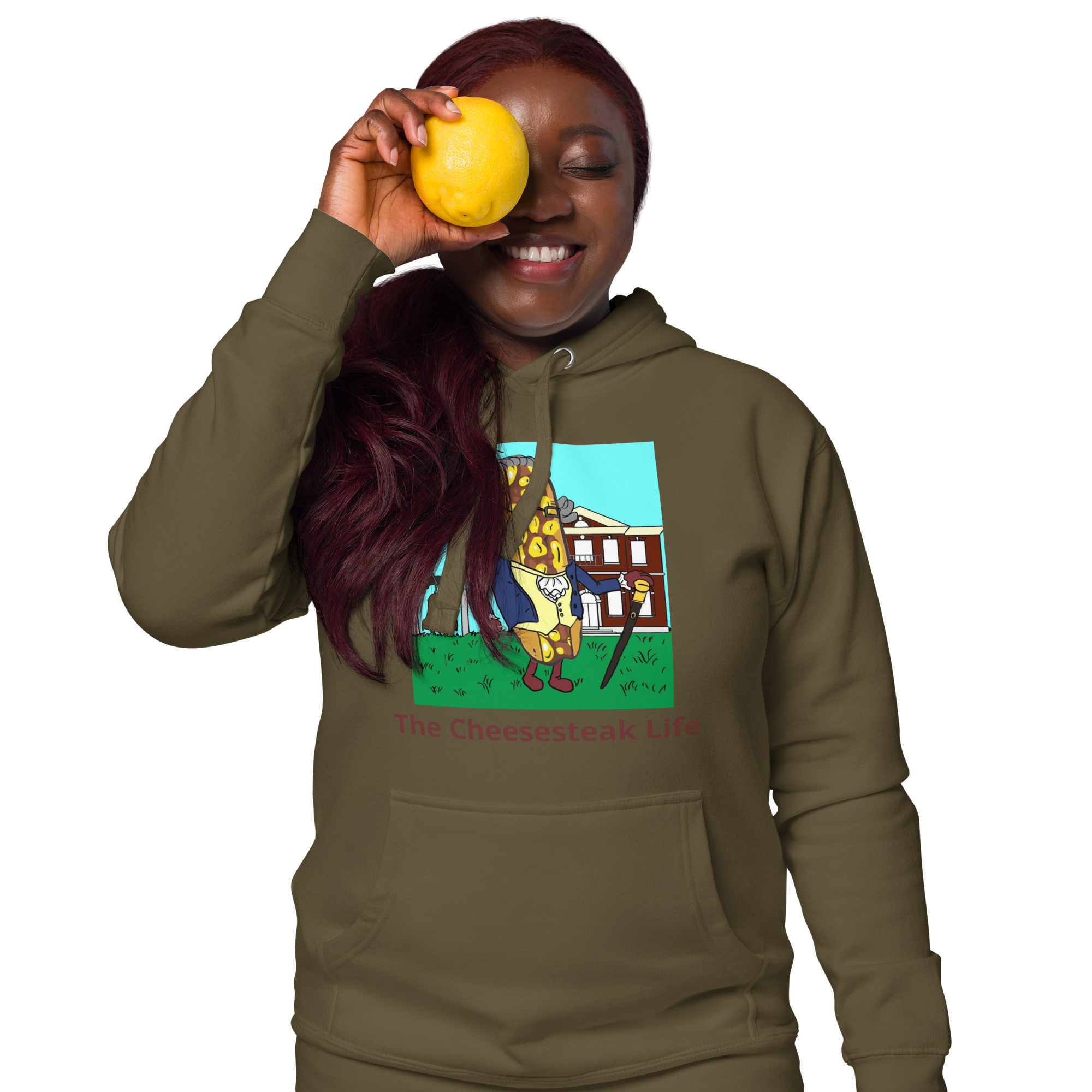 Hoodie - Cheesesteak Life - Cheesey History - Image 5