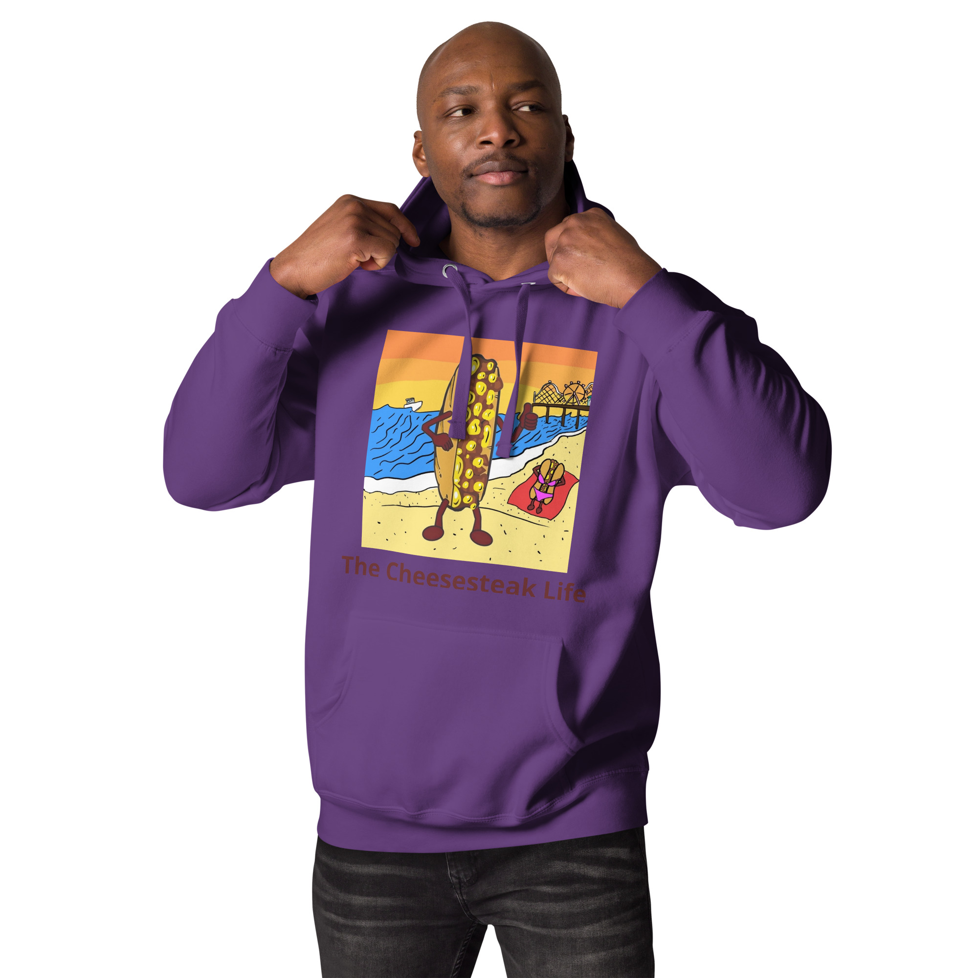 Hoodie - Cheesey Beach - Image 4