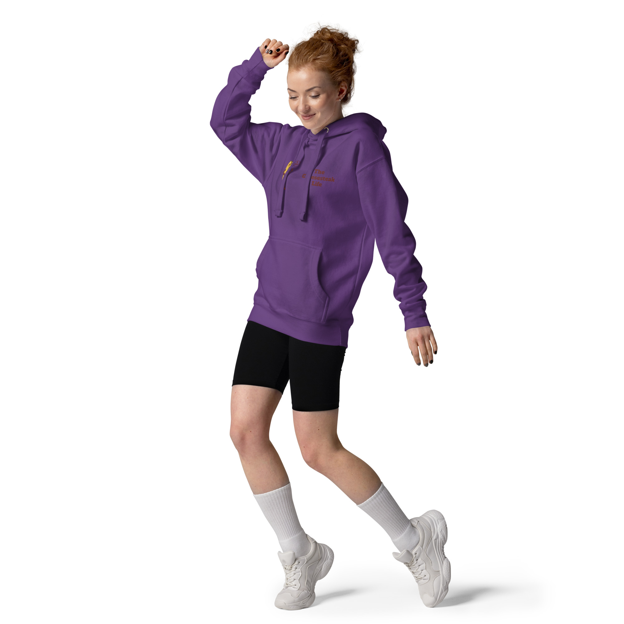 Hoodie - Cheesesteak Life - Cheesey Beach on Back - Amigo Dan Collection - Image 5