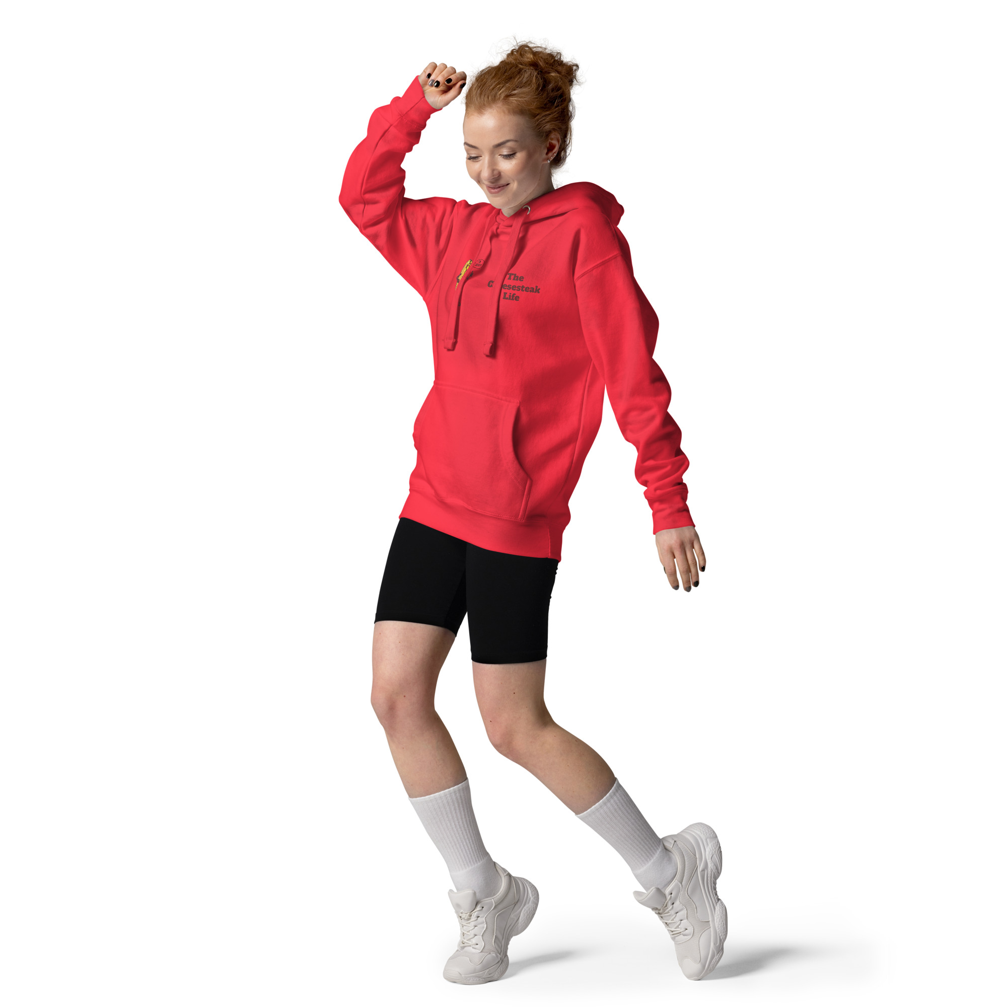 Hoodie - Cheesesteak Life - Cheesey Beach on Back - Amigo Dan Collection - Image 7