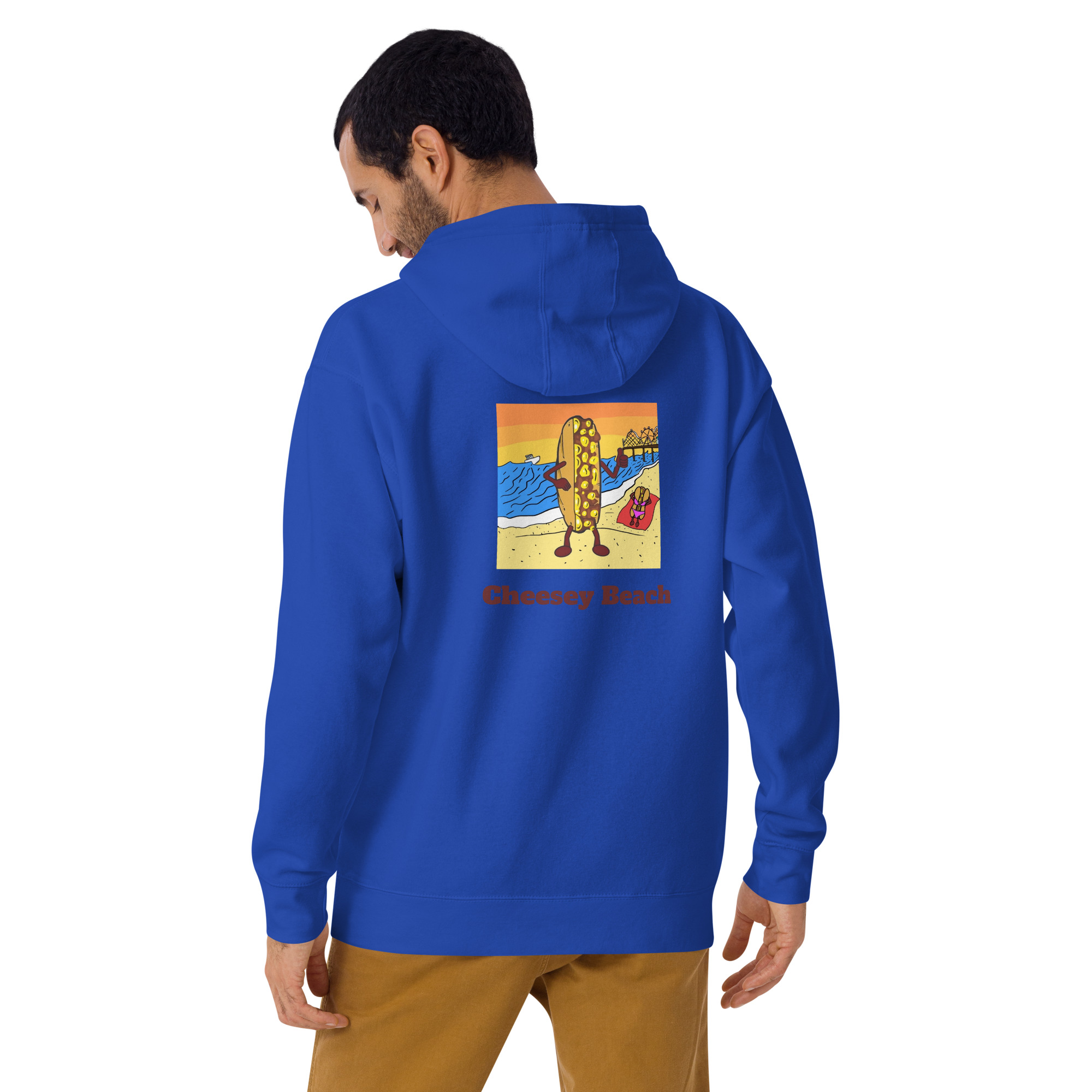 Hoodie - Cheesesteak Life - Amigo Dan - Cheesey Beach - Image 6
