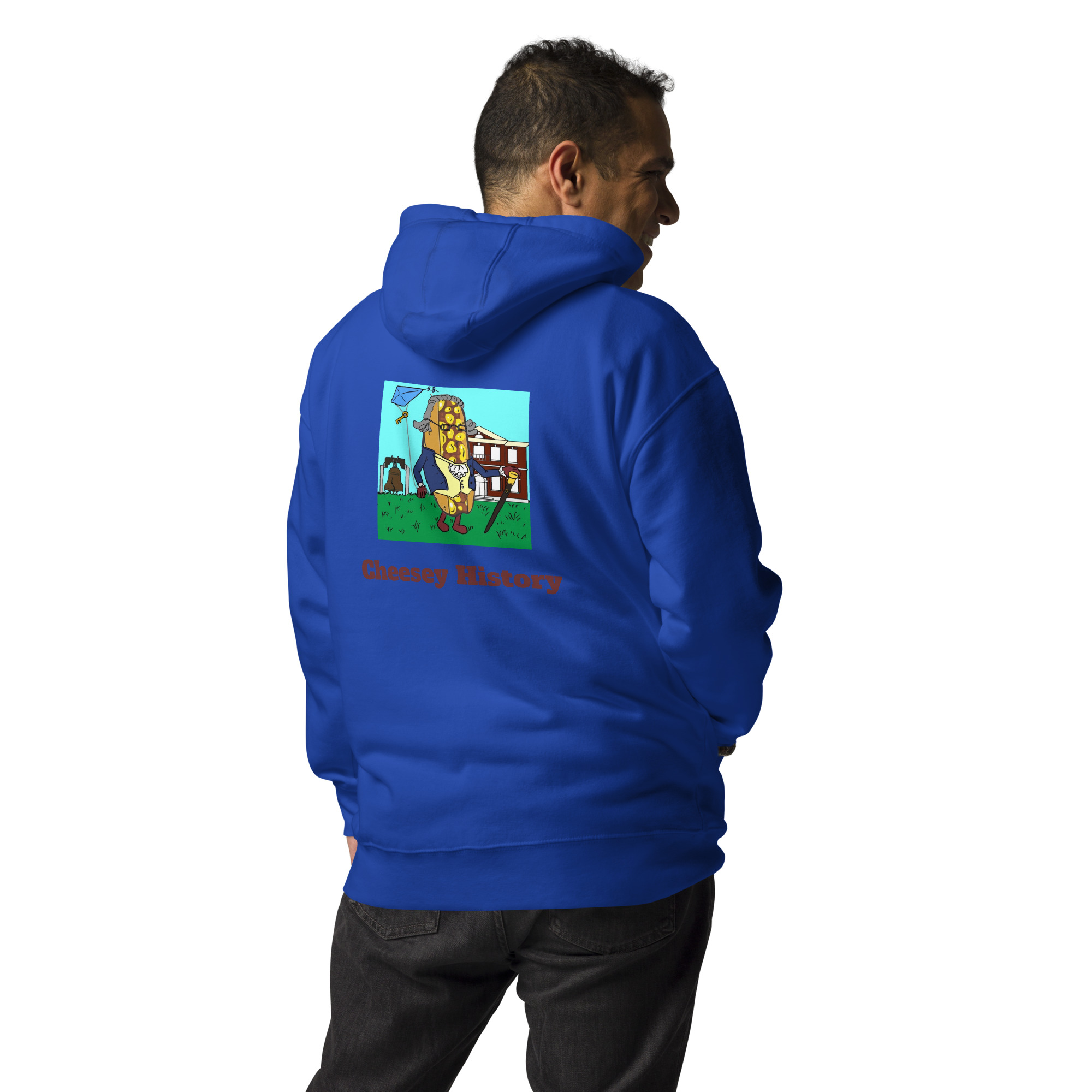 Hoodie - Cheesesteak Life - Cheesey History on Back - Amigo Dan Collection - Image 4