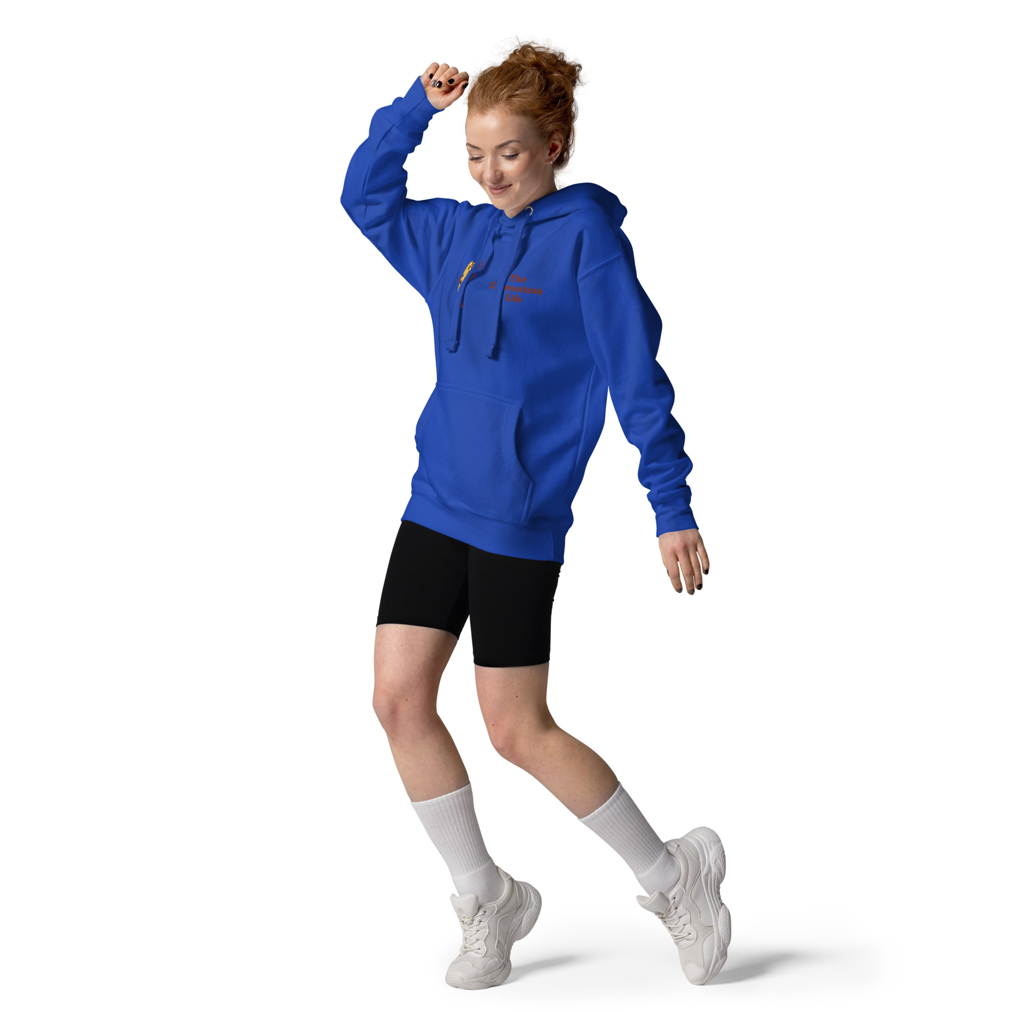 Hoodie - Cheesesteak Life - Cheesey Beach on Back - Amigo Dan Collection - Image 3