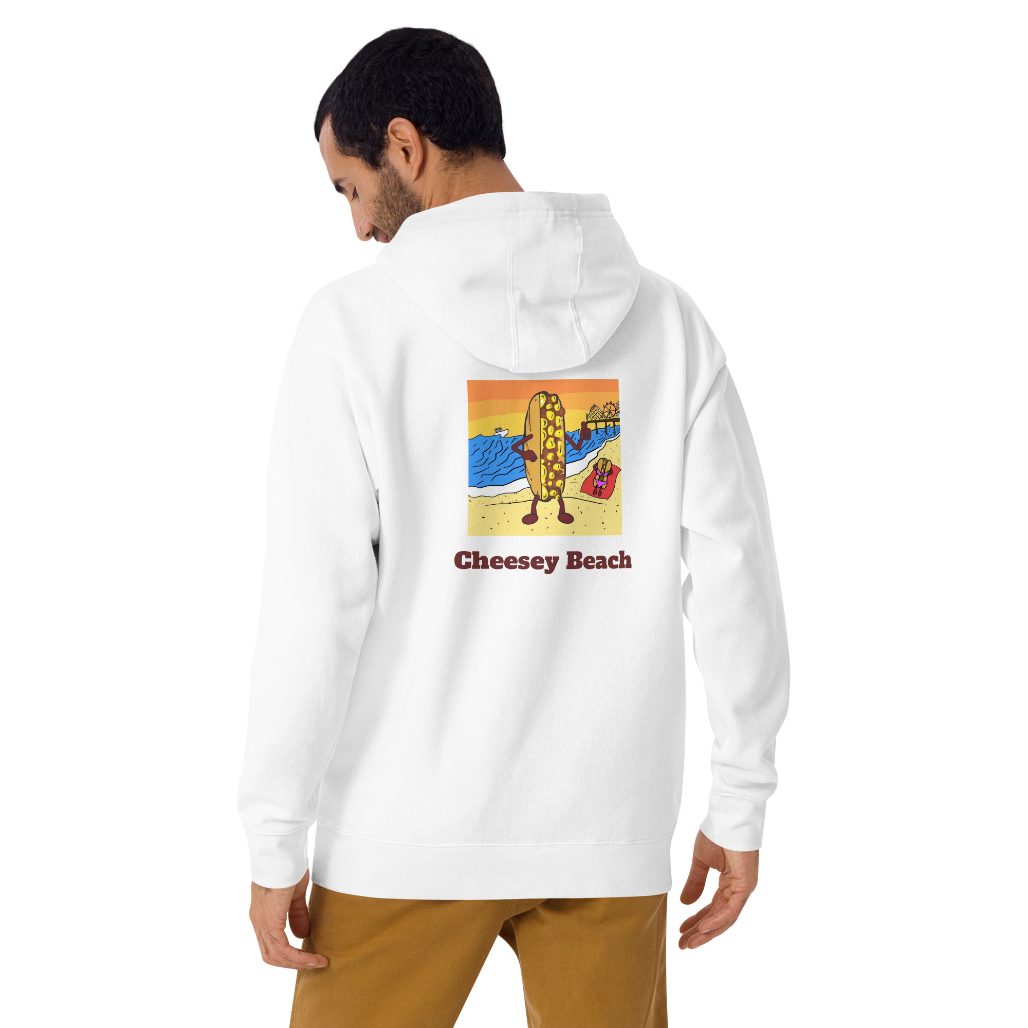 Hoodie - Cheesesteak Life - Amigo Dan - Cheesey Beach - Image 22