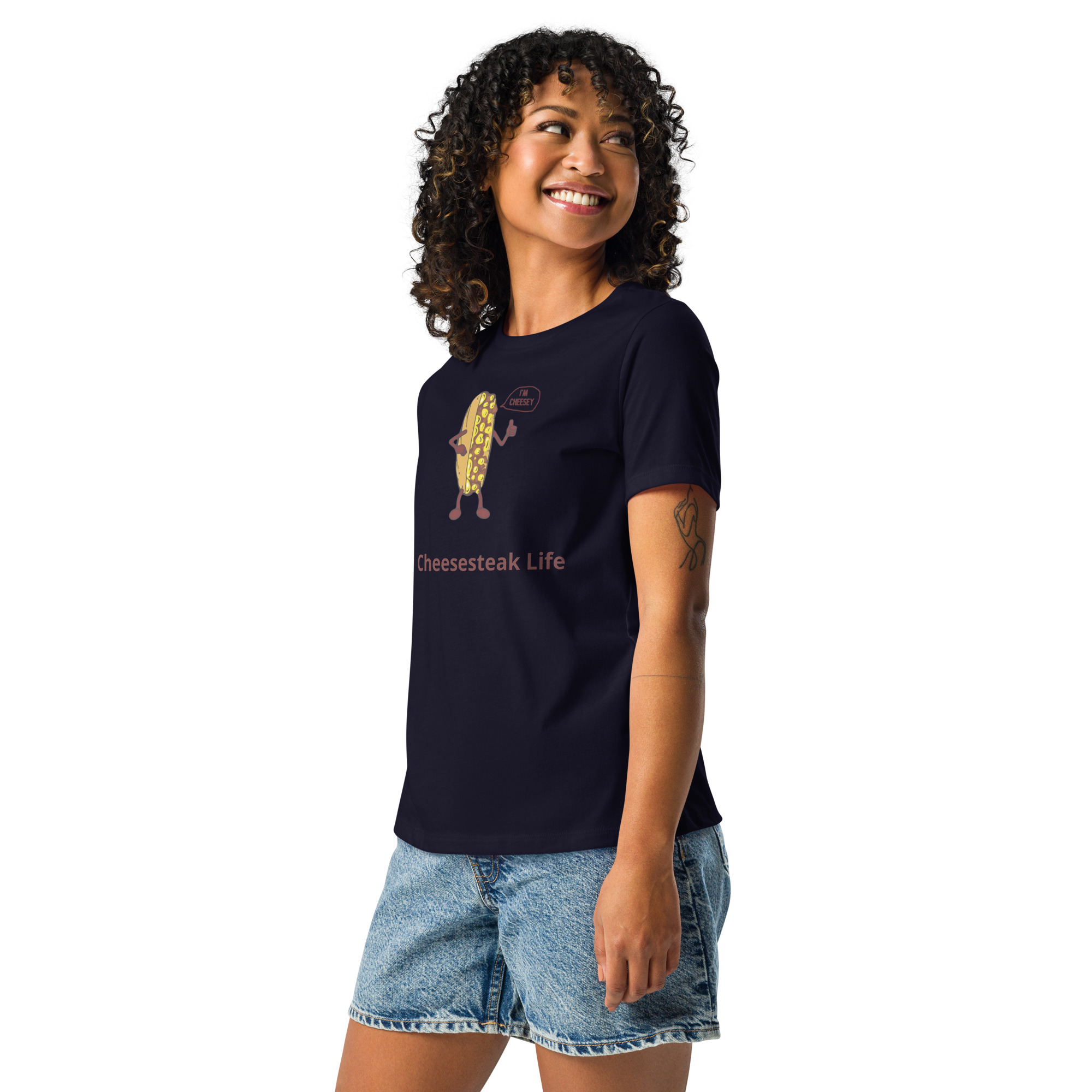 Mr. Cheesey - Women's Relaxed T-Shirt - Image 2
