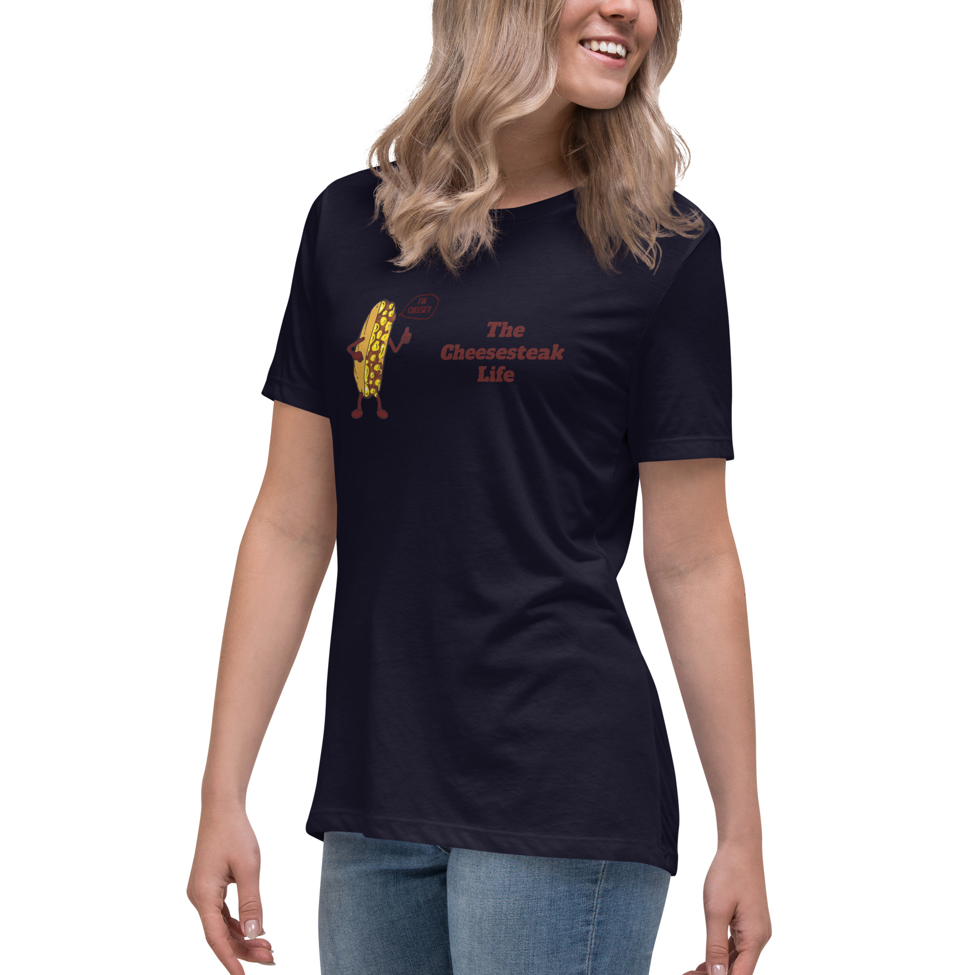 Women's Relaxed T-Shirt - Amigo Dan - Cheesey Beach - Image 2