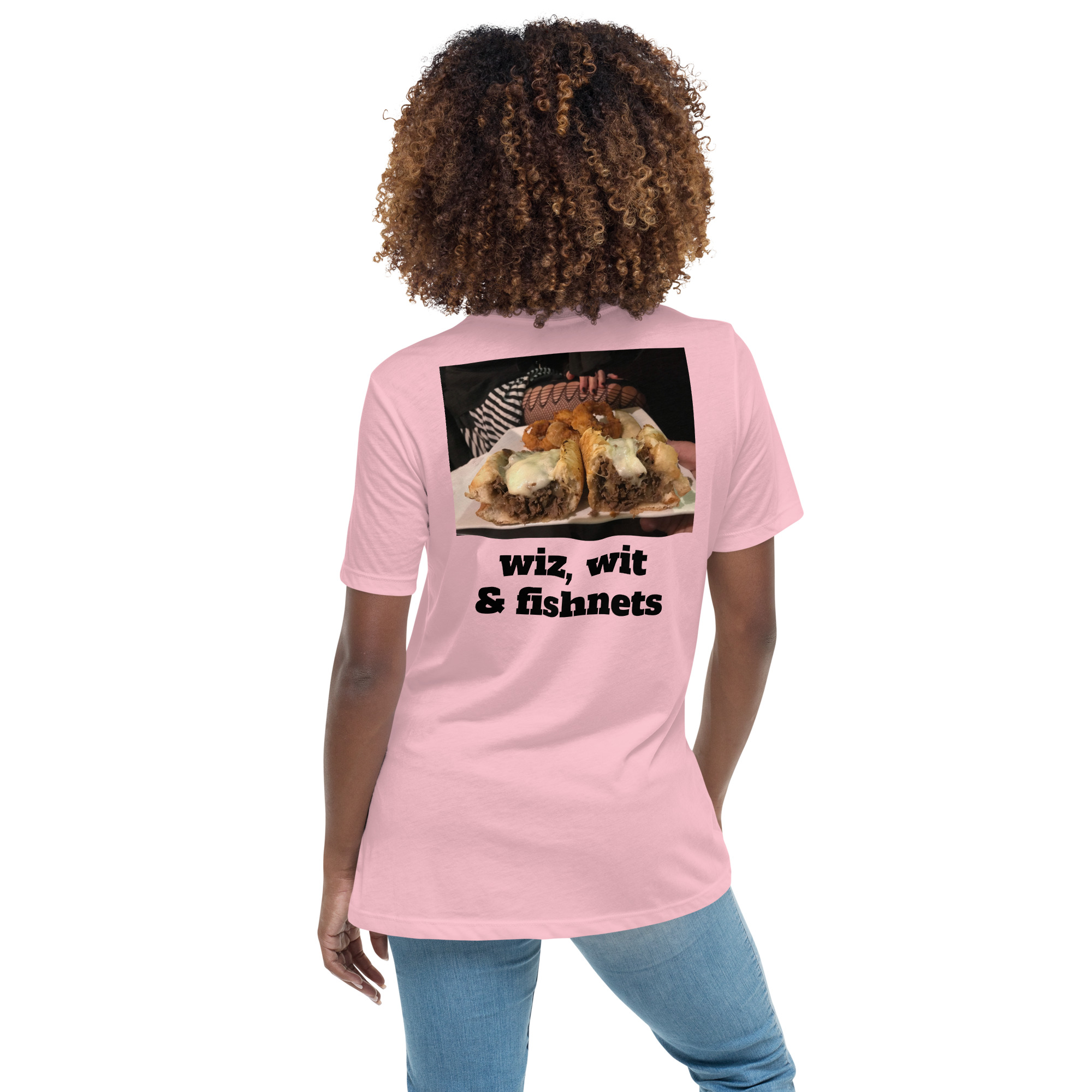Women's Relaxed T-Shirt - Cheesesteak Life - Fishnets - Amigo Dan Collection - Image 16