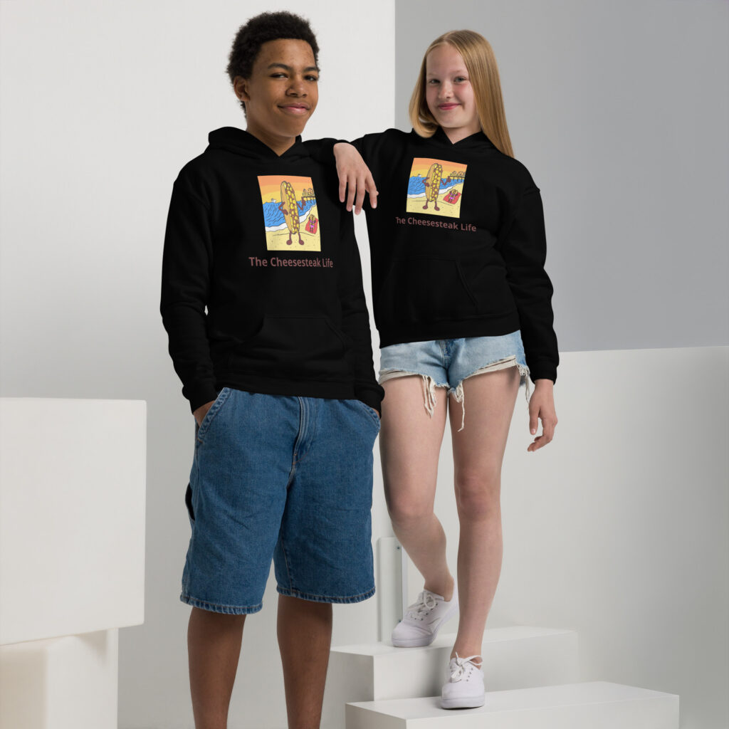 Youth heavy blend hoodie - Cheesey Beach