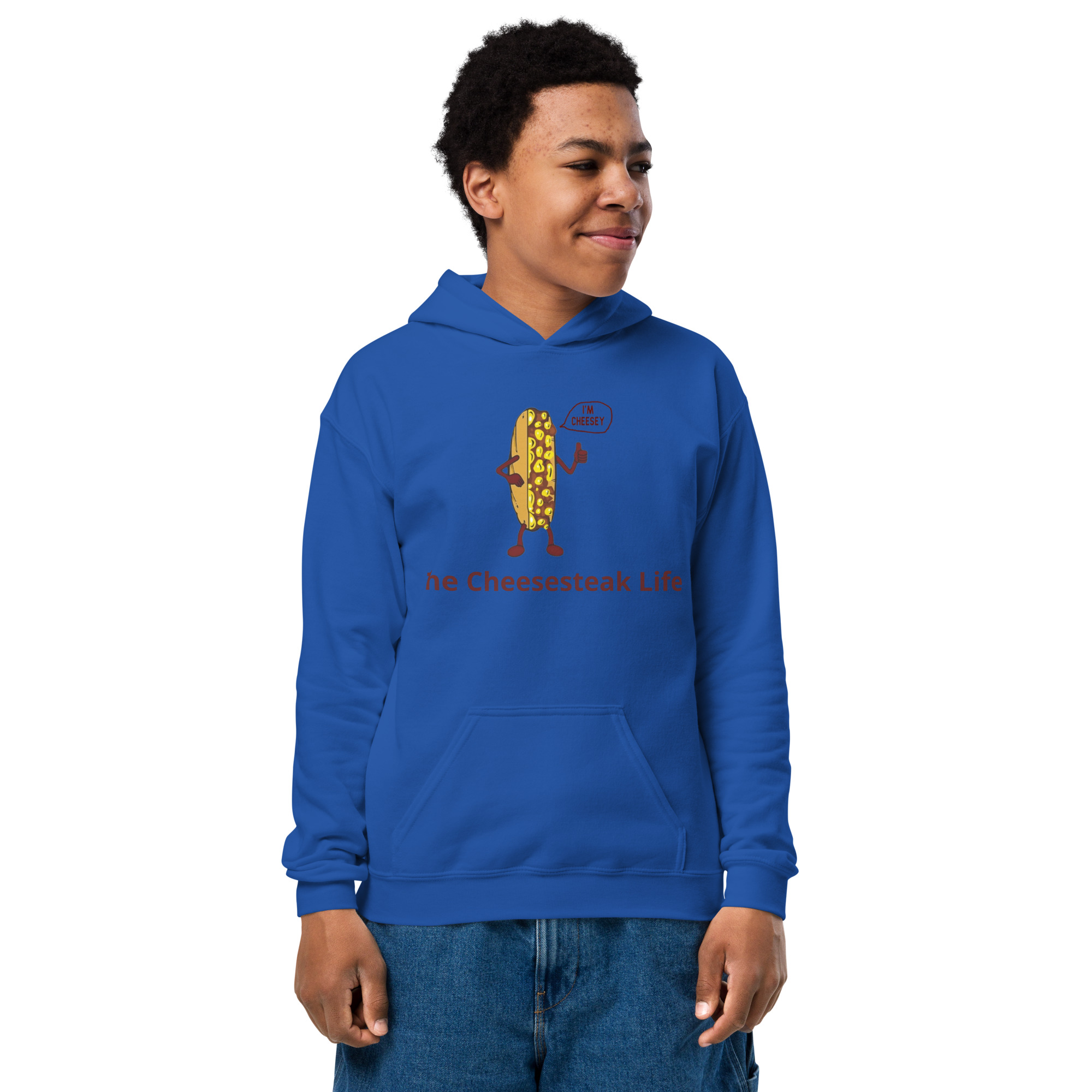 Mr. Cheesey - Youth heavy blend hoodie - Image 5