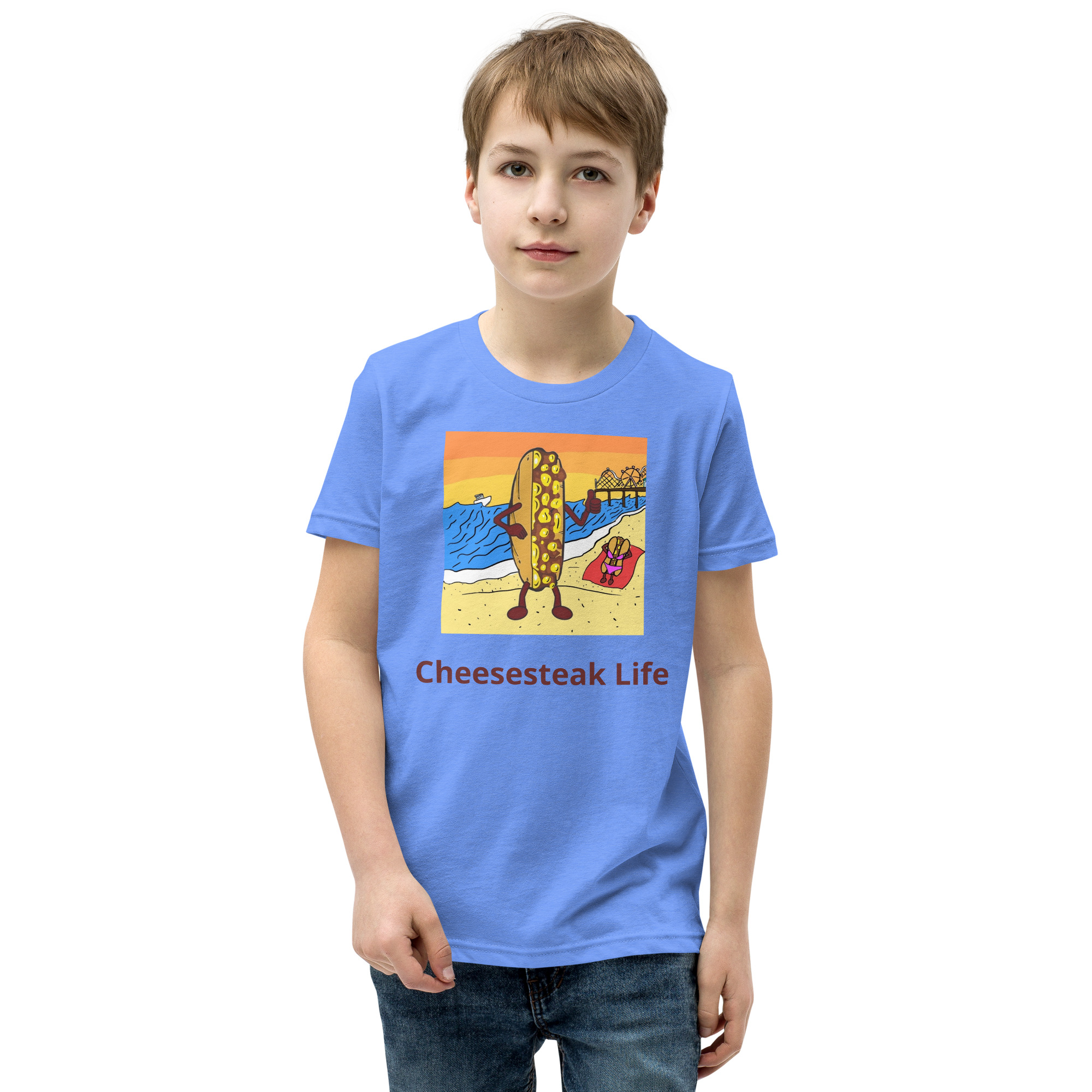 Youth T-Shirt - Cheesey Beach - Image 9