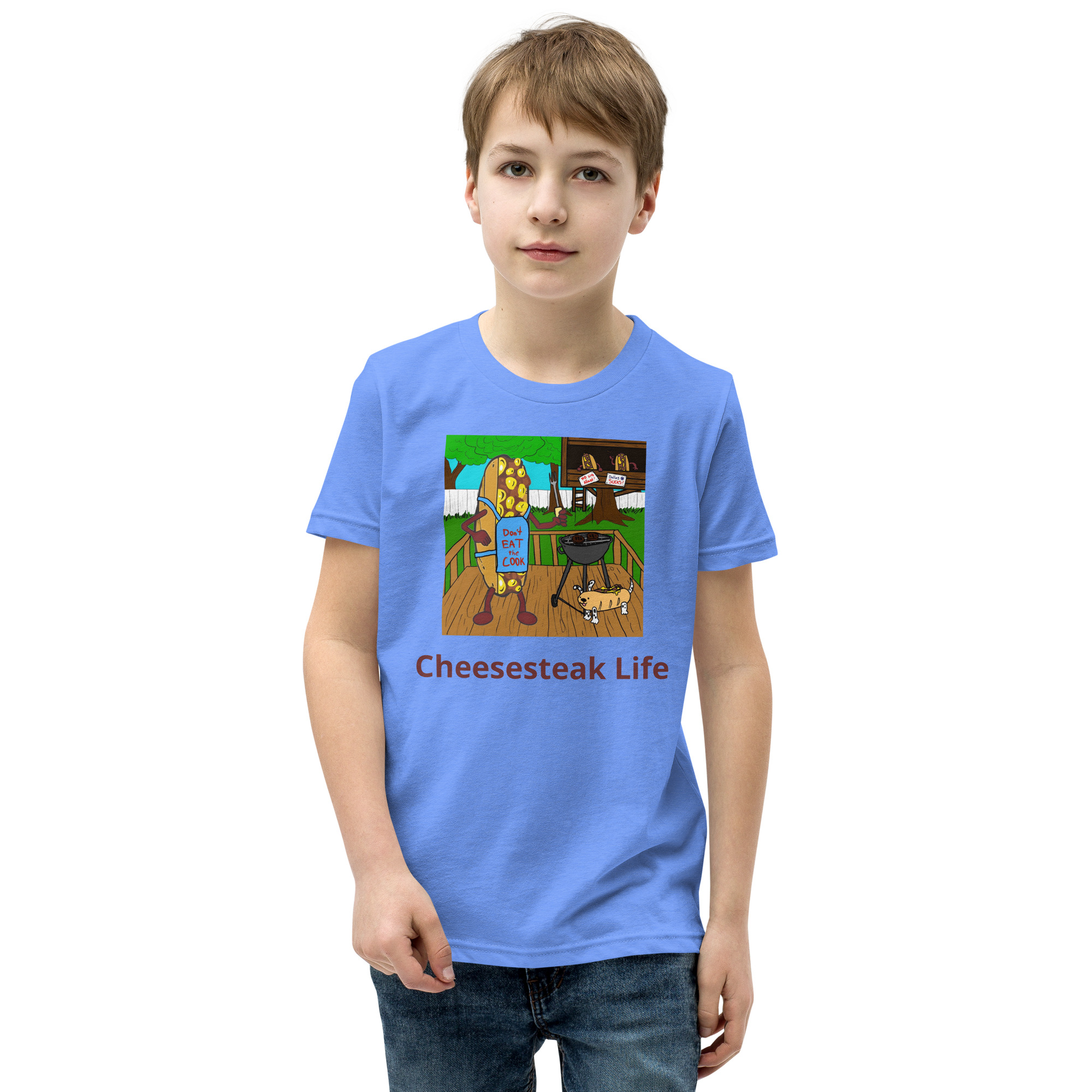 Youth T-Shirt - Cheesesteak Life - Cheesey Bar-B-Que - Image 6