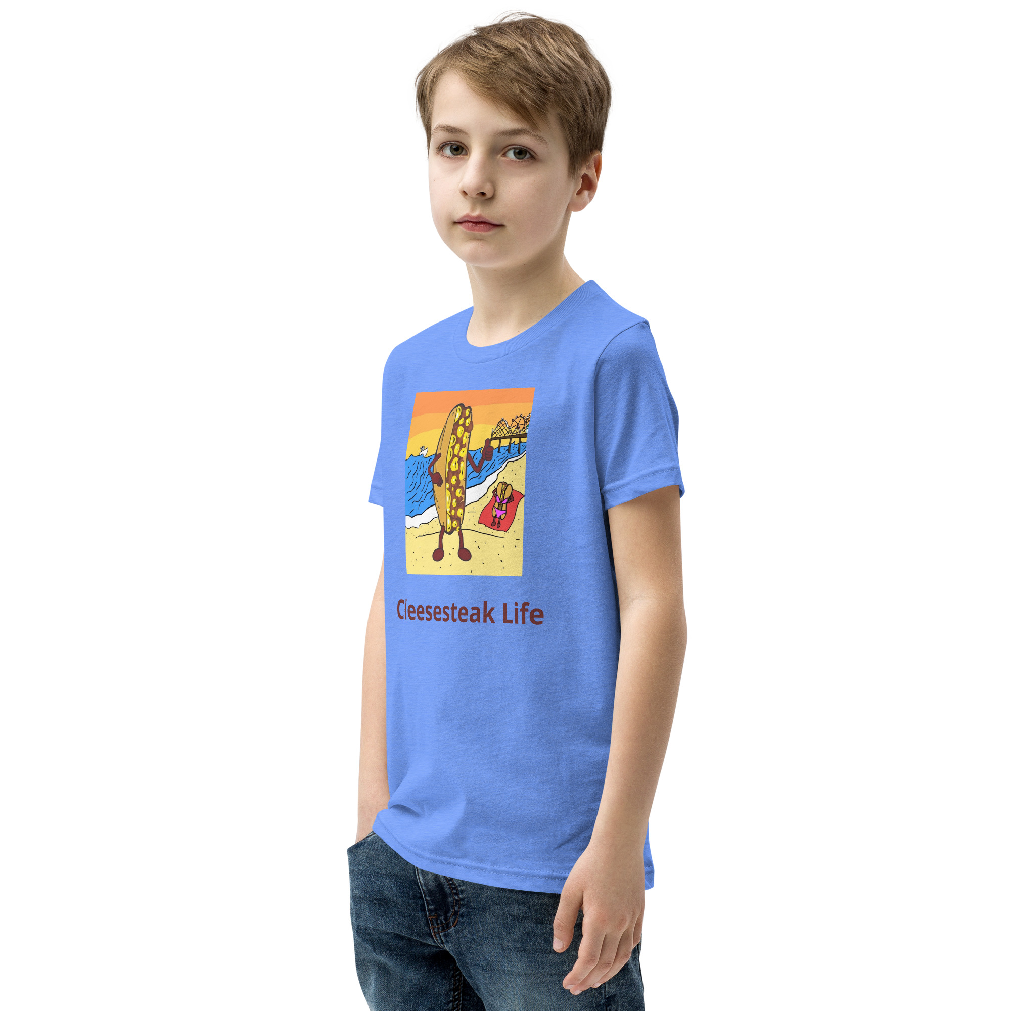 Youth T-Shirt - Cheesey Beach - Image 10