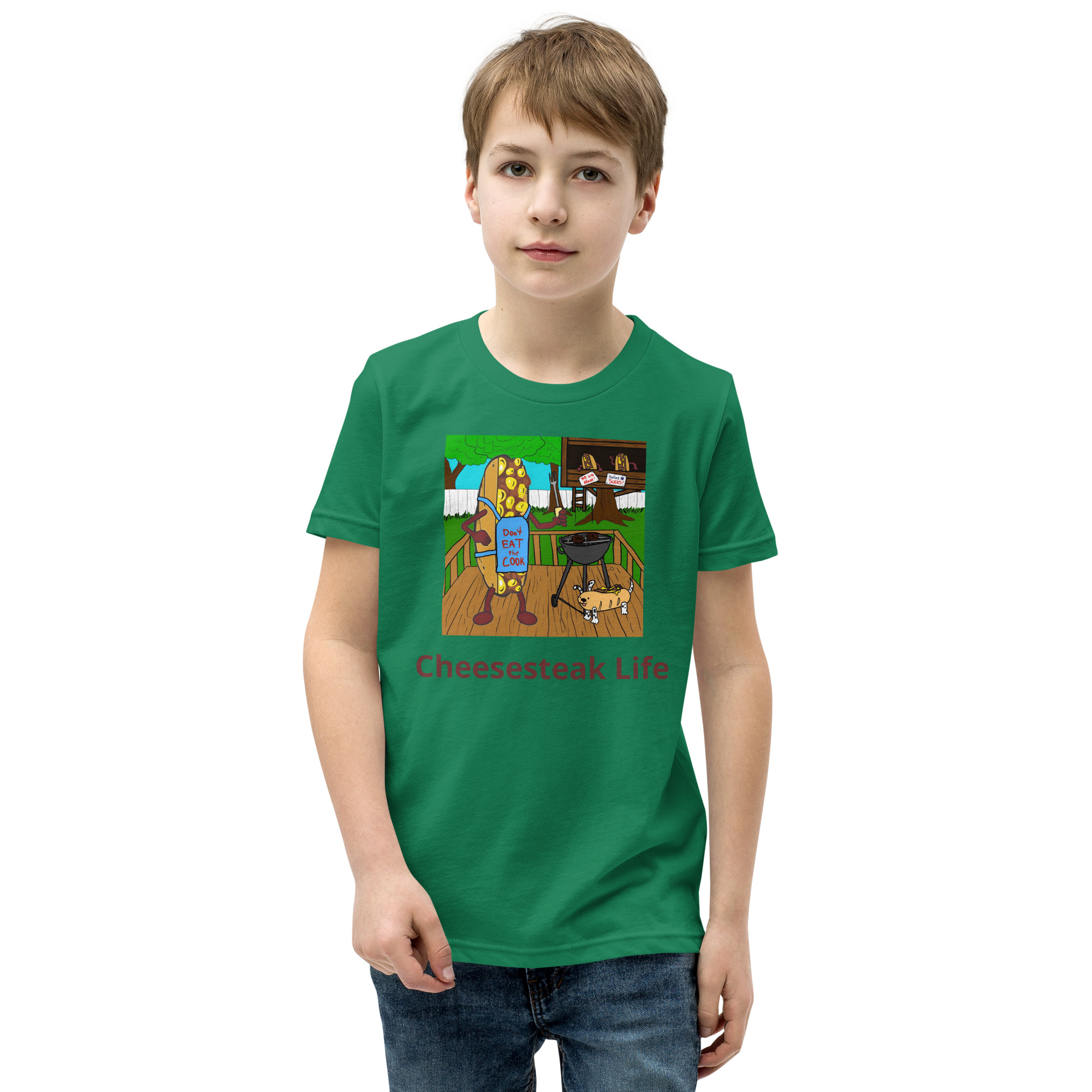 Youth T-Shirt - Cheesesteak Life - Cheesey Bar-B-Que - Image 5