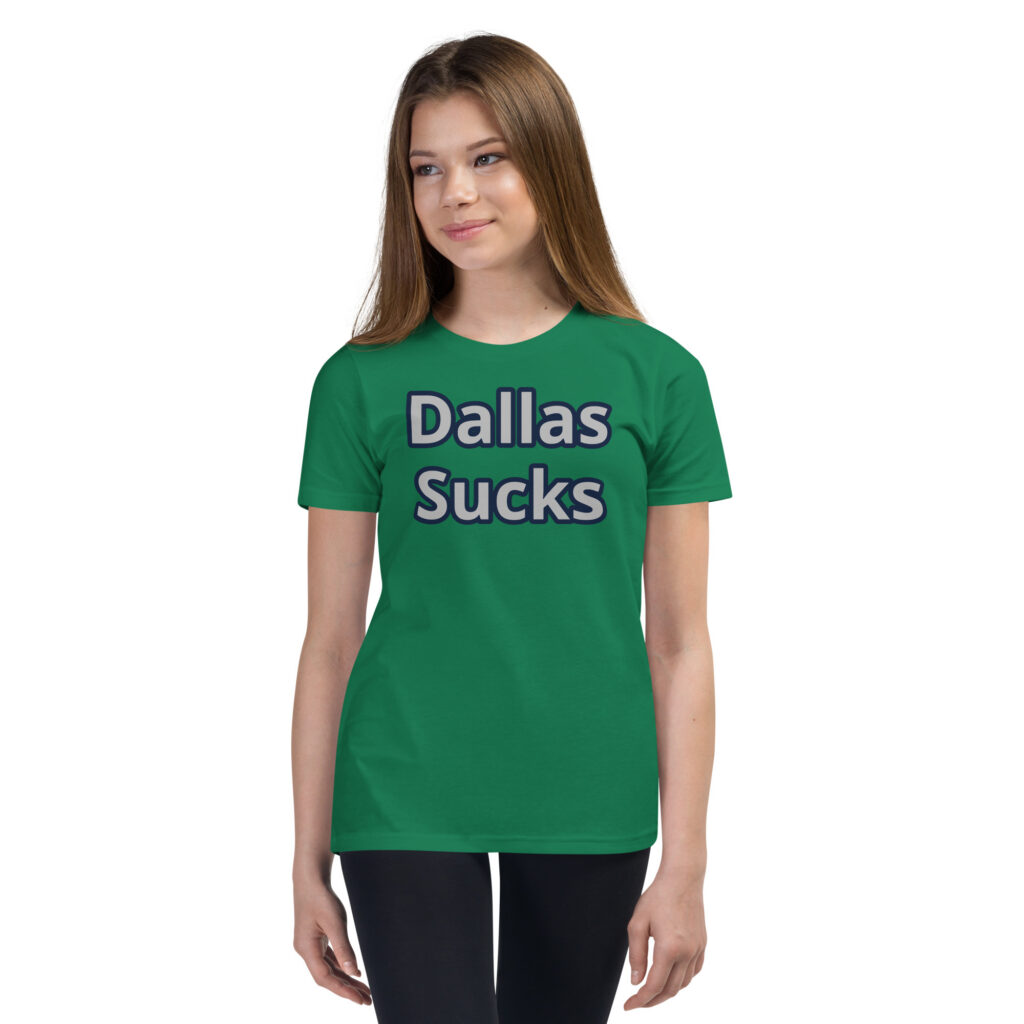 Youth Short Sleeve T-Shirt - Cheesesteak Life - Dallas sucks on front only