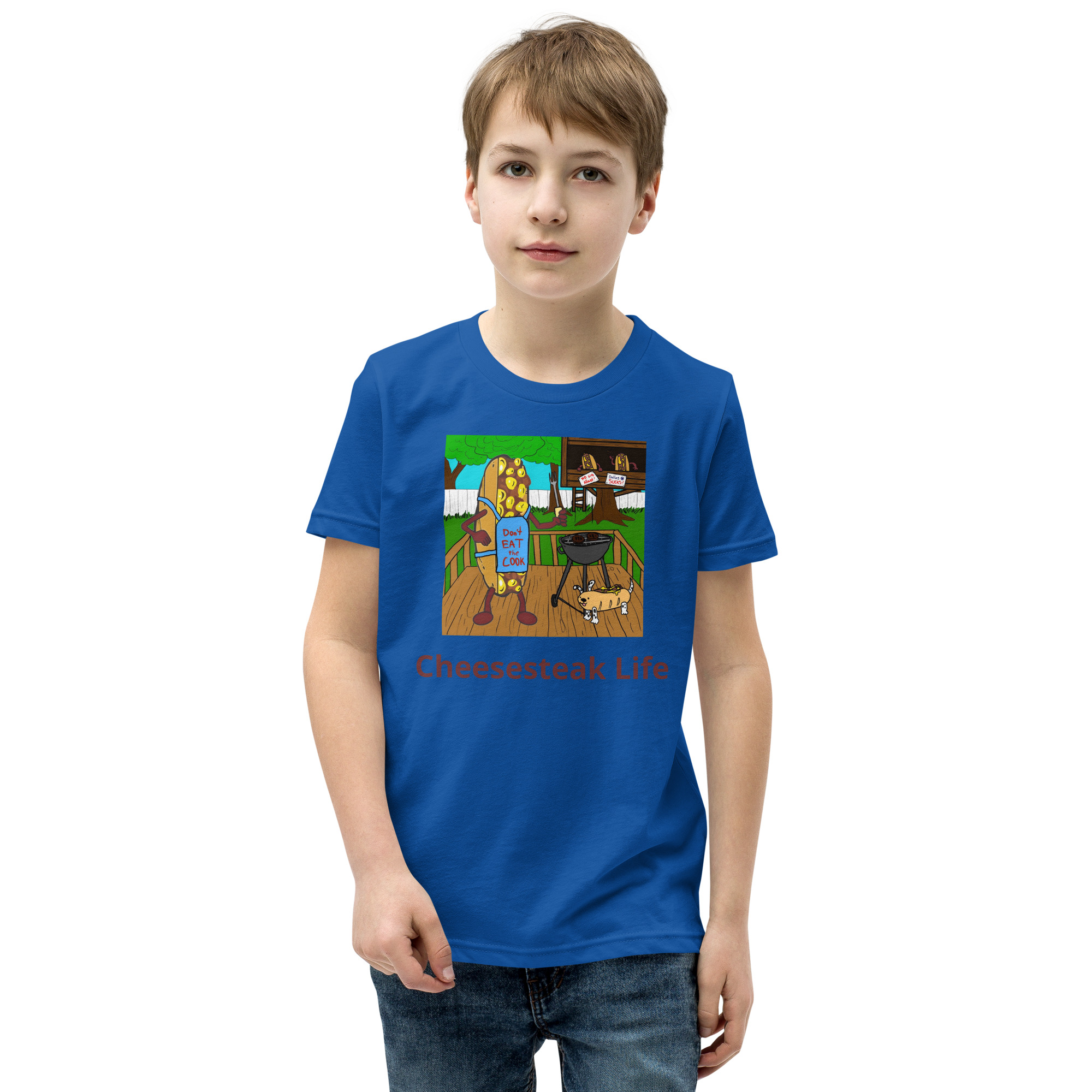 Youth T-Shirt - Cheesesteak Life - Cheesey Bar-B-Que - Image 3