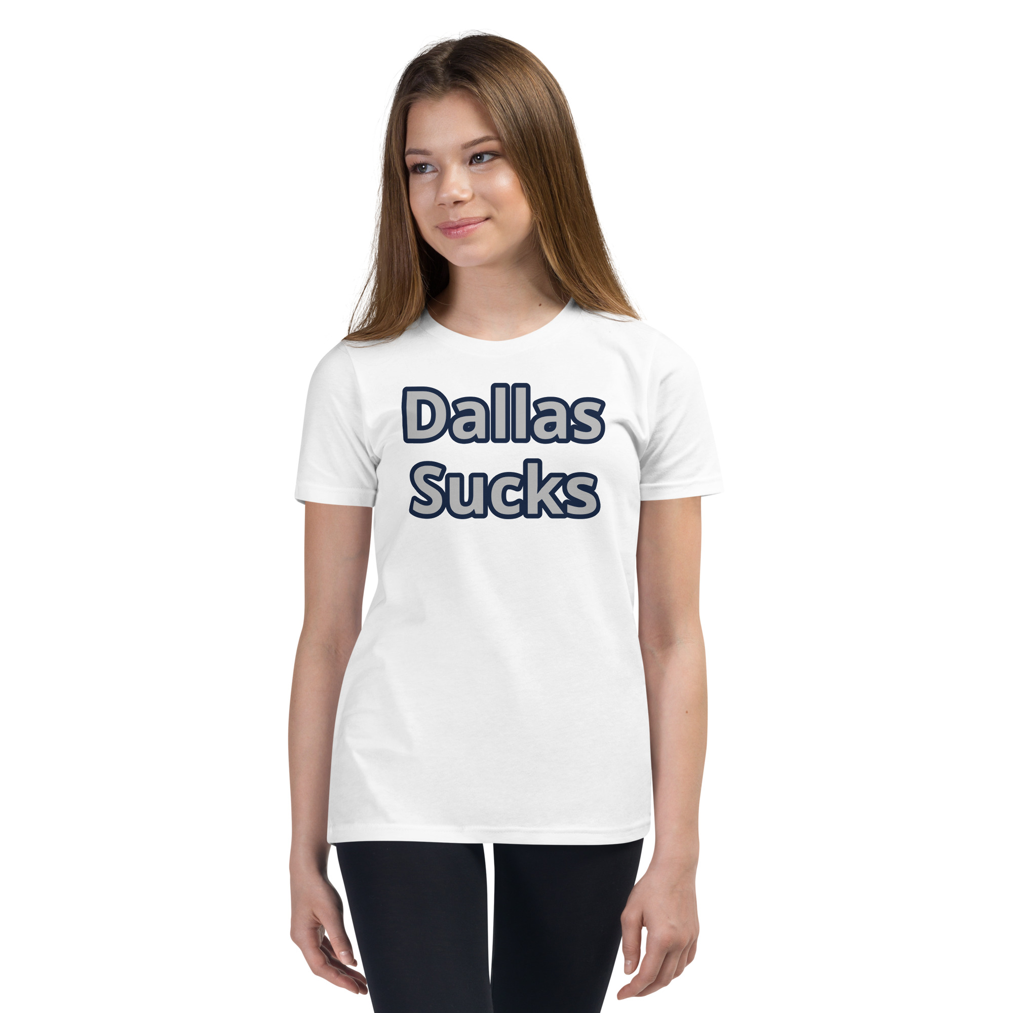 Youth Short Sleeve T-Shirt - Cheesesteak Life - Dallas sucks on front only - Image 5