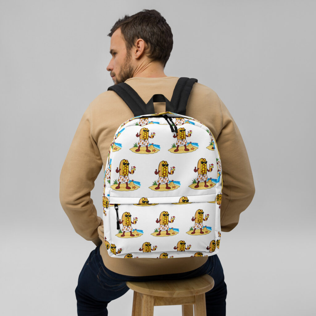 Backpack - The Cheesesteak Life - Mr. Cheesey's Beach - Extra Cheesey