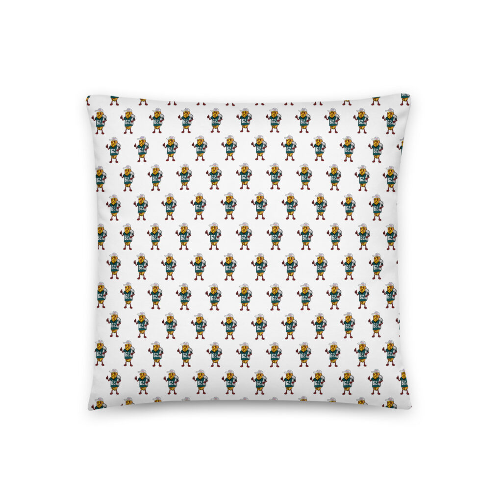 Basic Pillow - The Cheesesteak Life - Cheesey Eagles Fan new