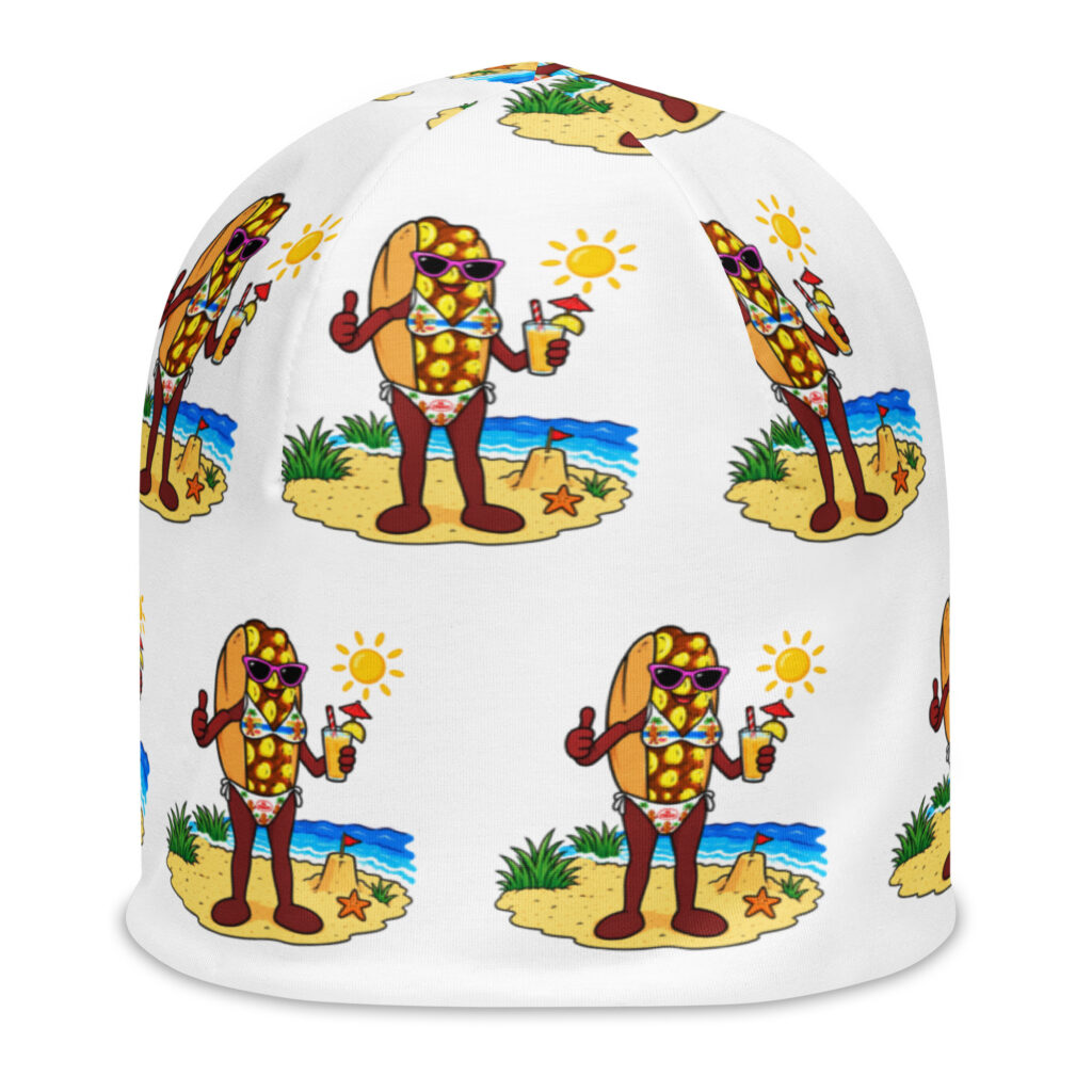 Beanie - The Cheesesteak Life - Ms. Cheesey's Beach - Extra Cheesey