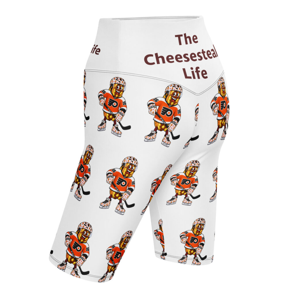 Biker Shorts - The Cheesesteak Life - Cheesey Flyers Fan - Extra Cheesey