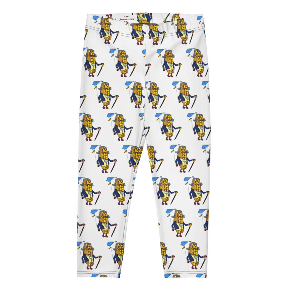 Capri Leggings - The Cheesesteak Life - Cheesey Ben Franklin - Extra Cheesey