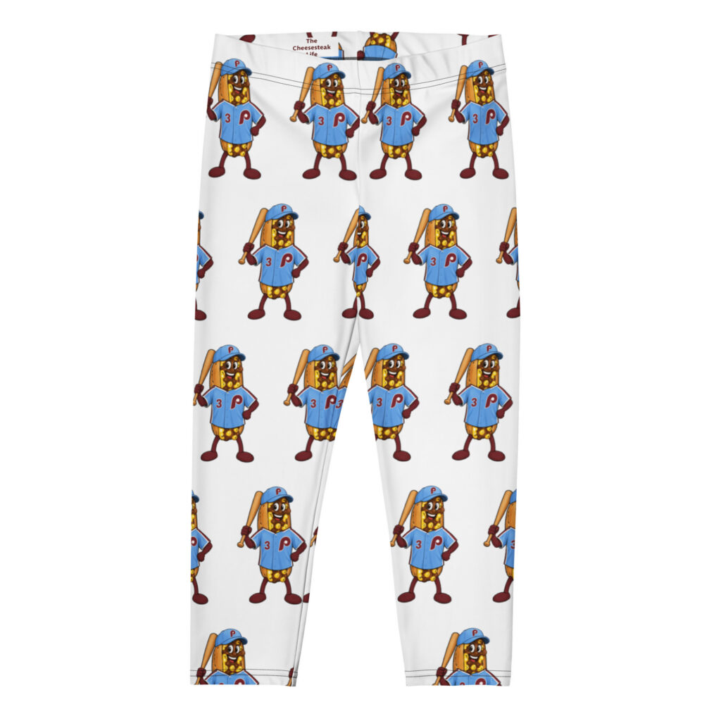 Yoga Capri Leggings - The Cheesesteak Life - Cheesey Phillies Fan - Extra Cheesey