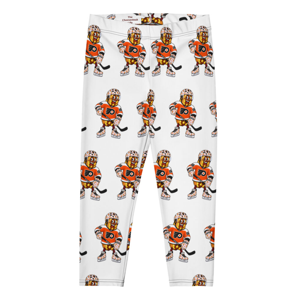 Yoga Capri Leggings - The Cheesesteak Life - Cheesey Flyers Fan - Extra Cheesey