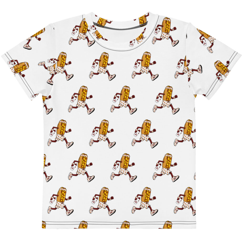 Youth (2T-7) crew neck t-shirt - The Cheesesteak Life - Cheesey Runner - Extra Cheesey