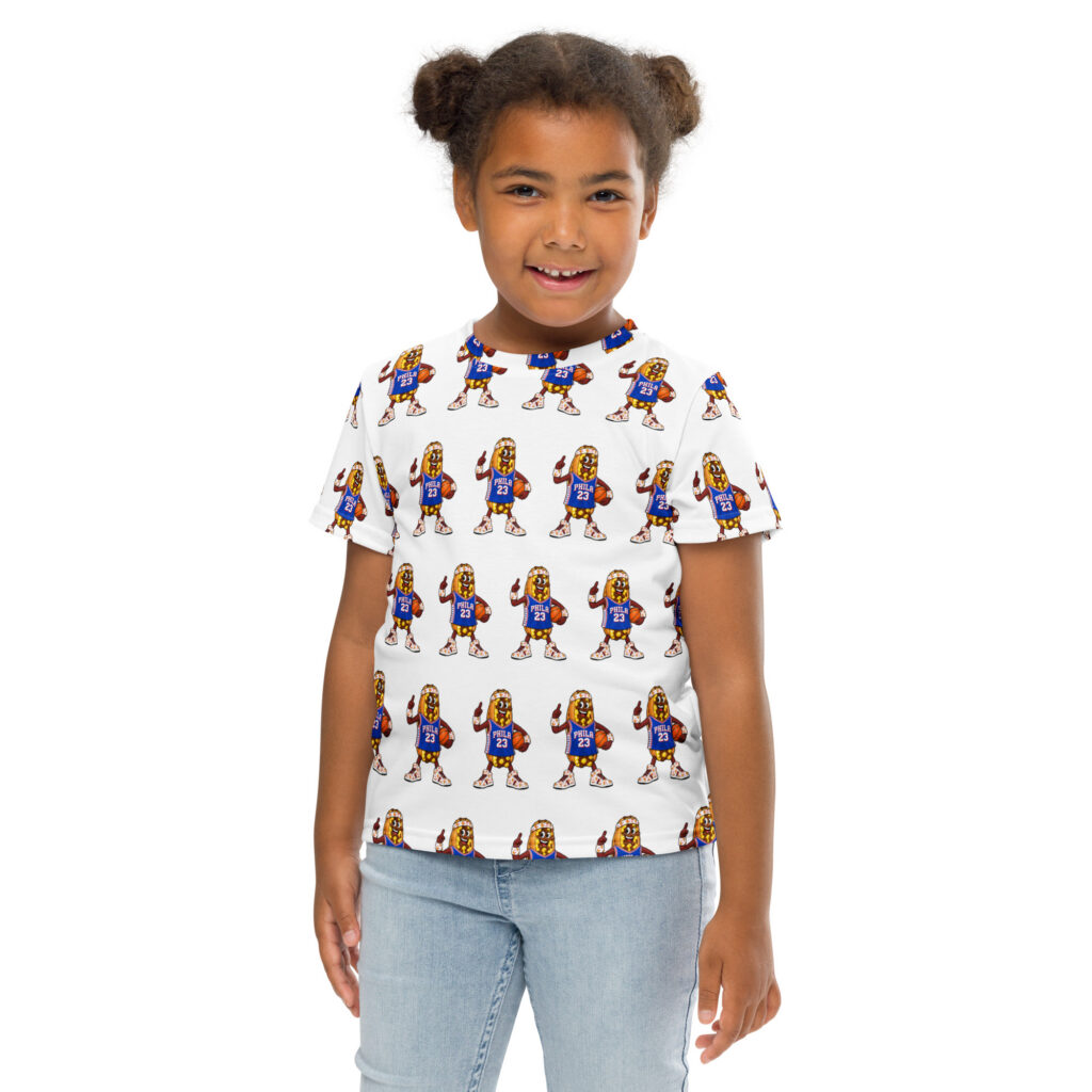 Youth (2T-7) crew neck t-shirt - The Cheesesteak Life - Cheesey Sixers Fan - Extra Cheesey