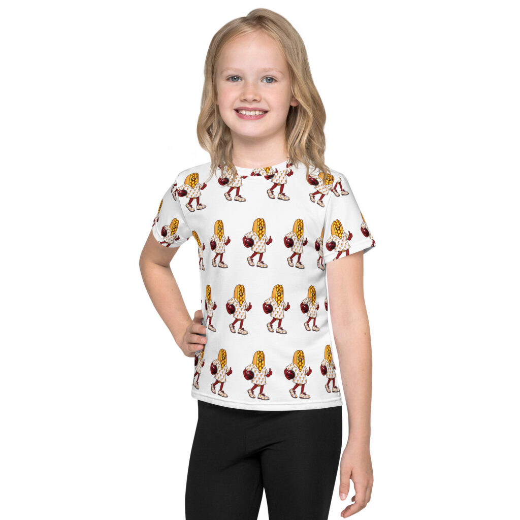 Kids (2T-7) crew neck t-shirt - The Cheesesteak Life - Cheesey Bowler - Extra Cheesey