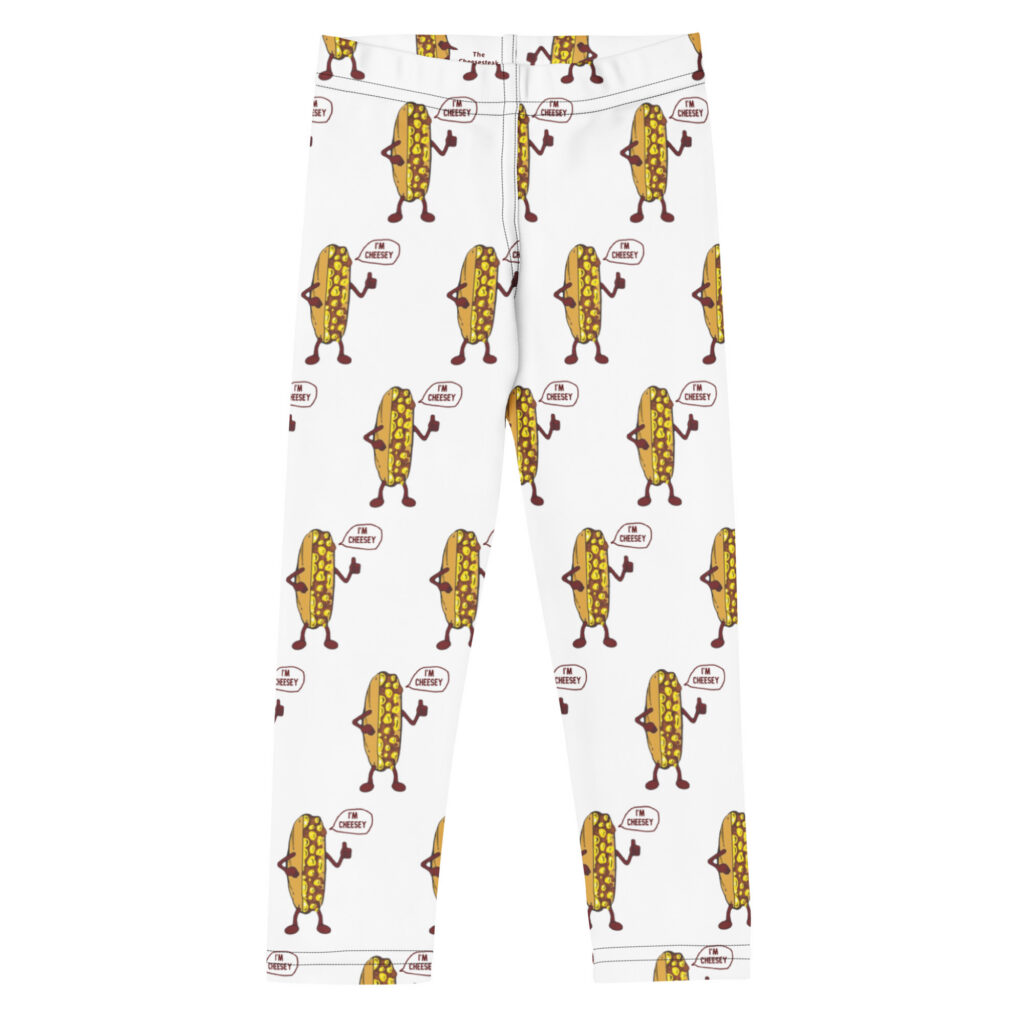 Youth (2T-7) Leggings - The Cheesesteak Life - Mr. Cheesey - Extra Cheesey